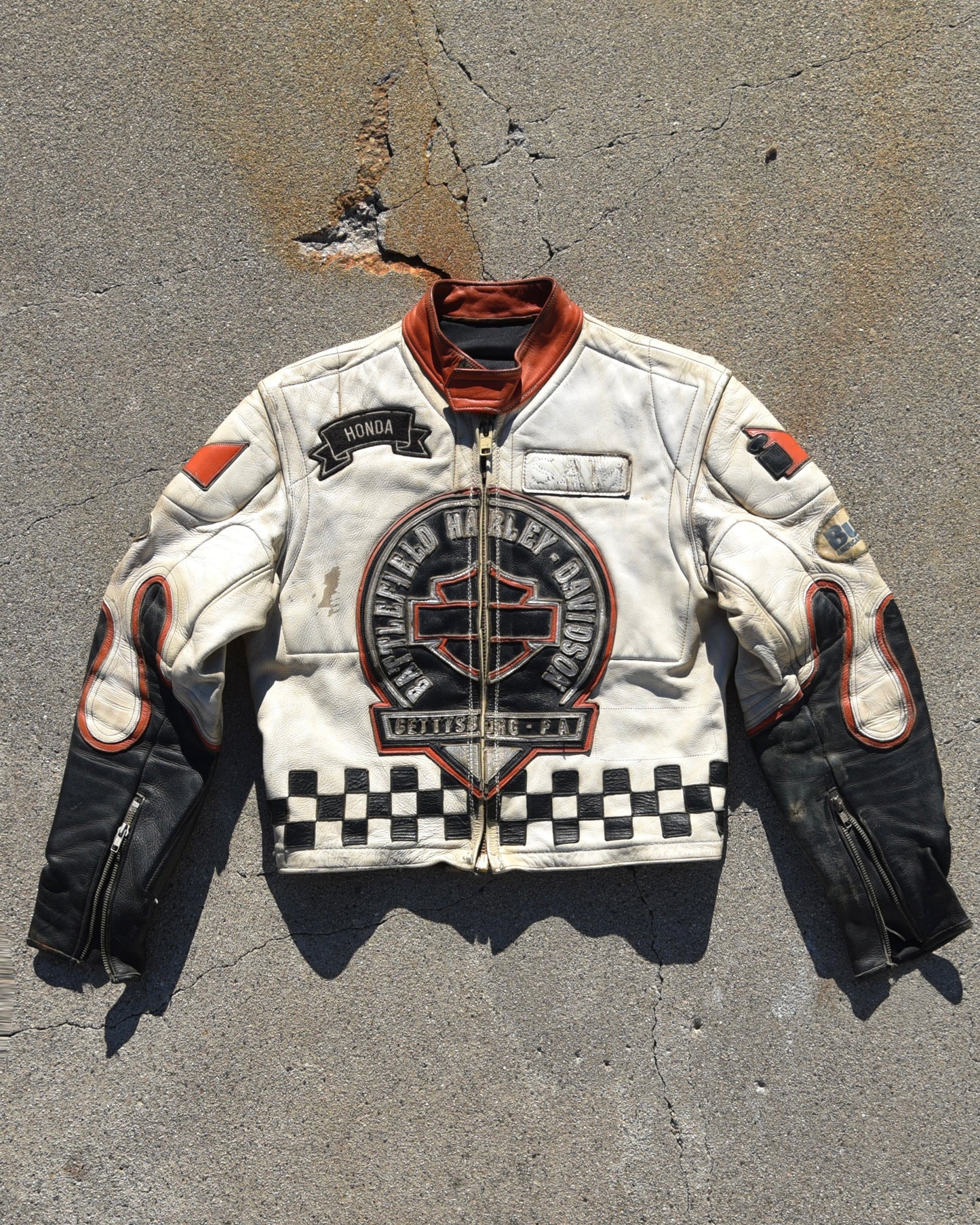 1970s Harley Battlefield Motorcycle Racing Jacket