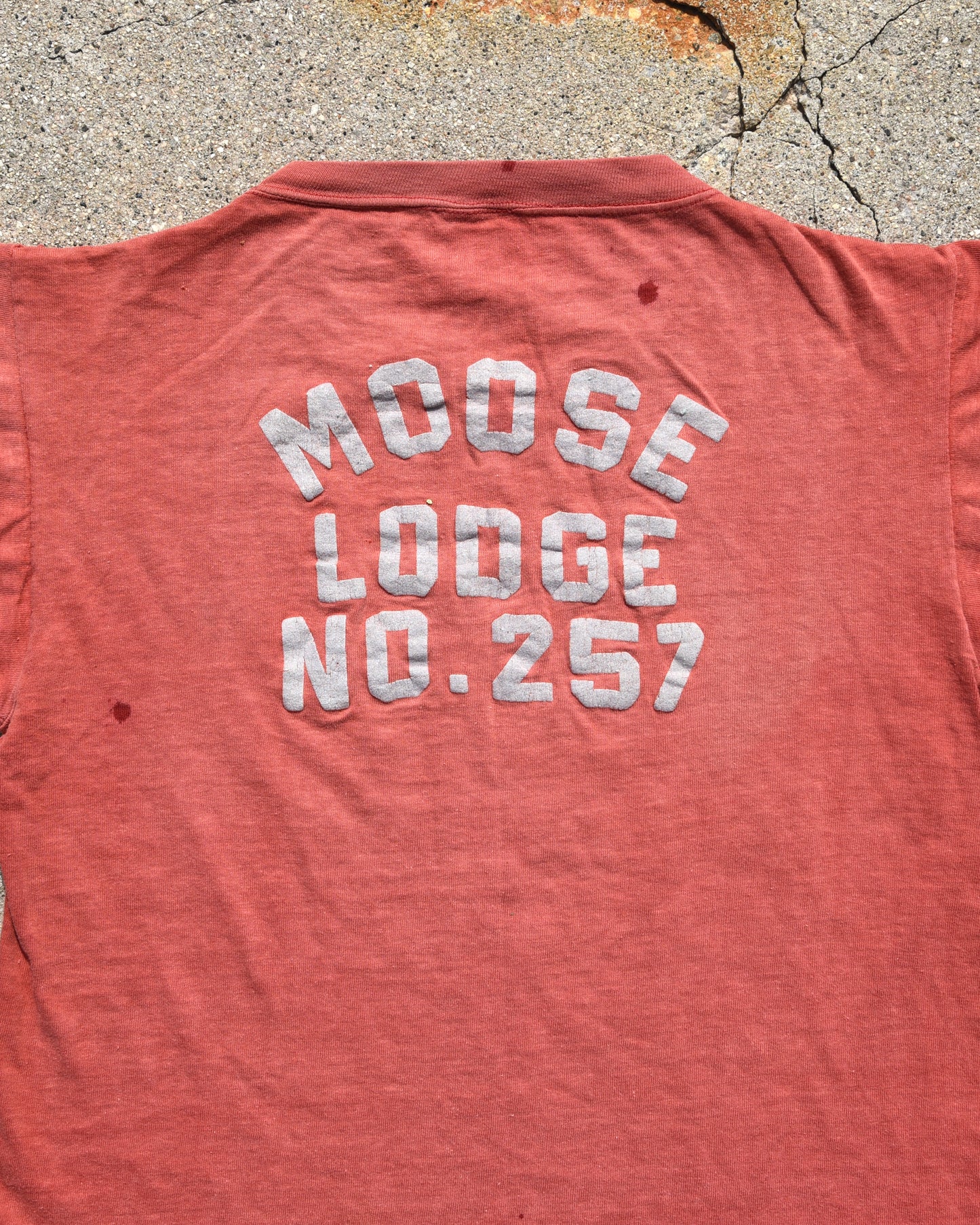 1950s Sun Faded Moose Lodge Tshirt