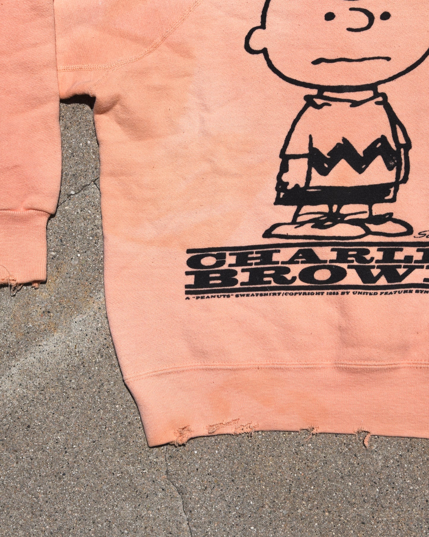 1960s Snoopy Charlie Brown Mayo Spruce Sweatshirt