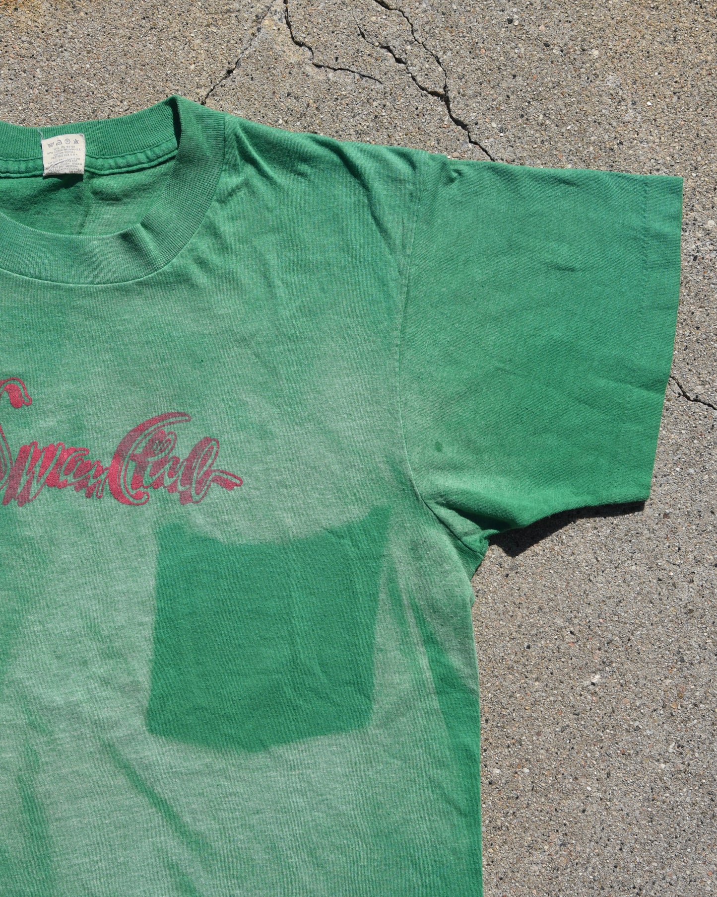 1970s Sun Faded Swan Club Ghost Pocket Tshirt