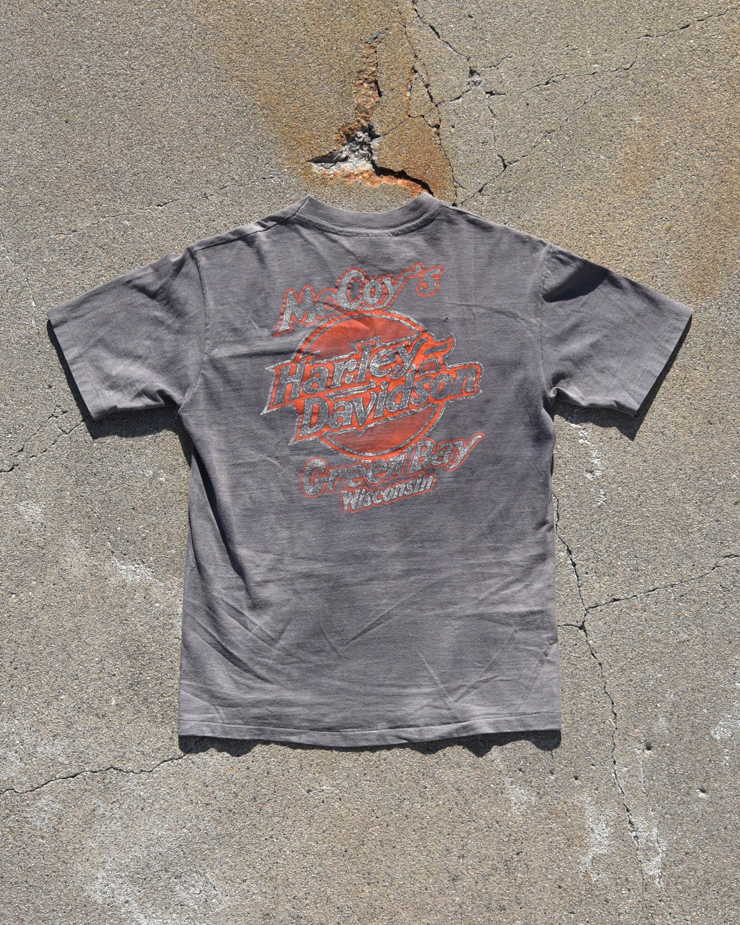 1980s Sun Faded Harley Davidson Tshirt