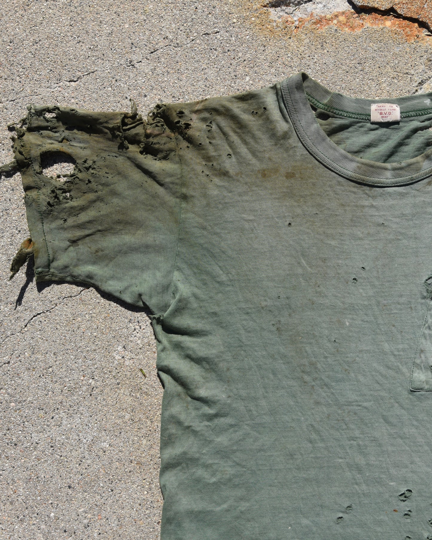 1960s Thrashed BVD Pocket Tshirt