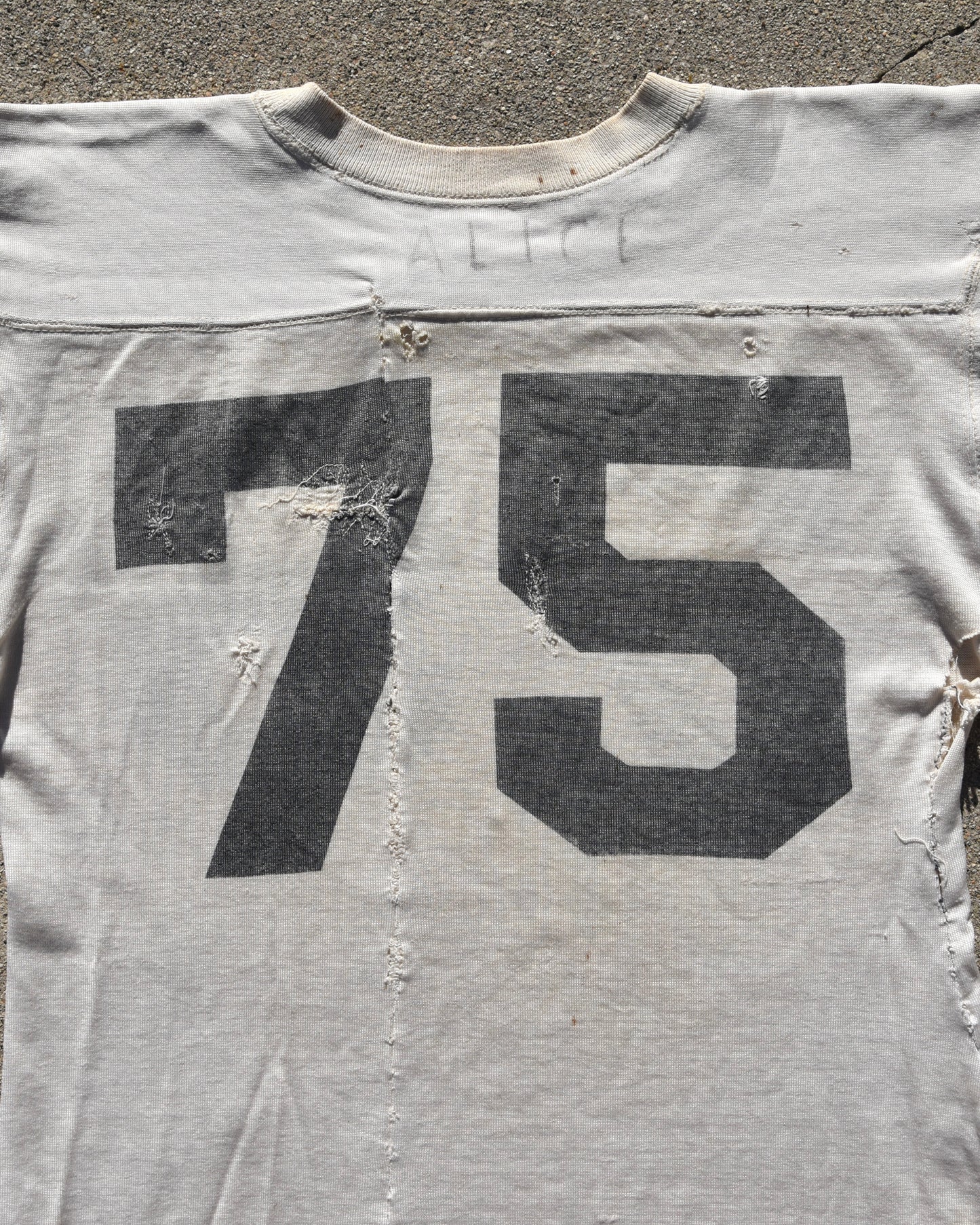 1950s Thrashed and Repaired Football Jersey