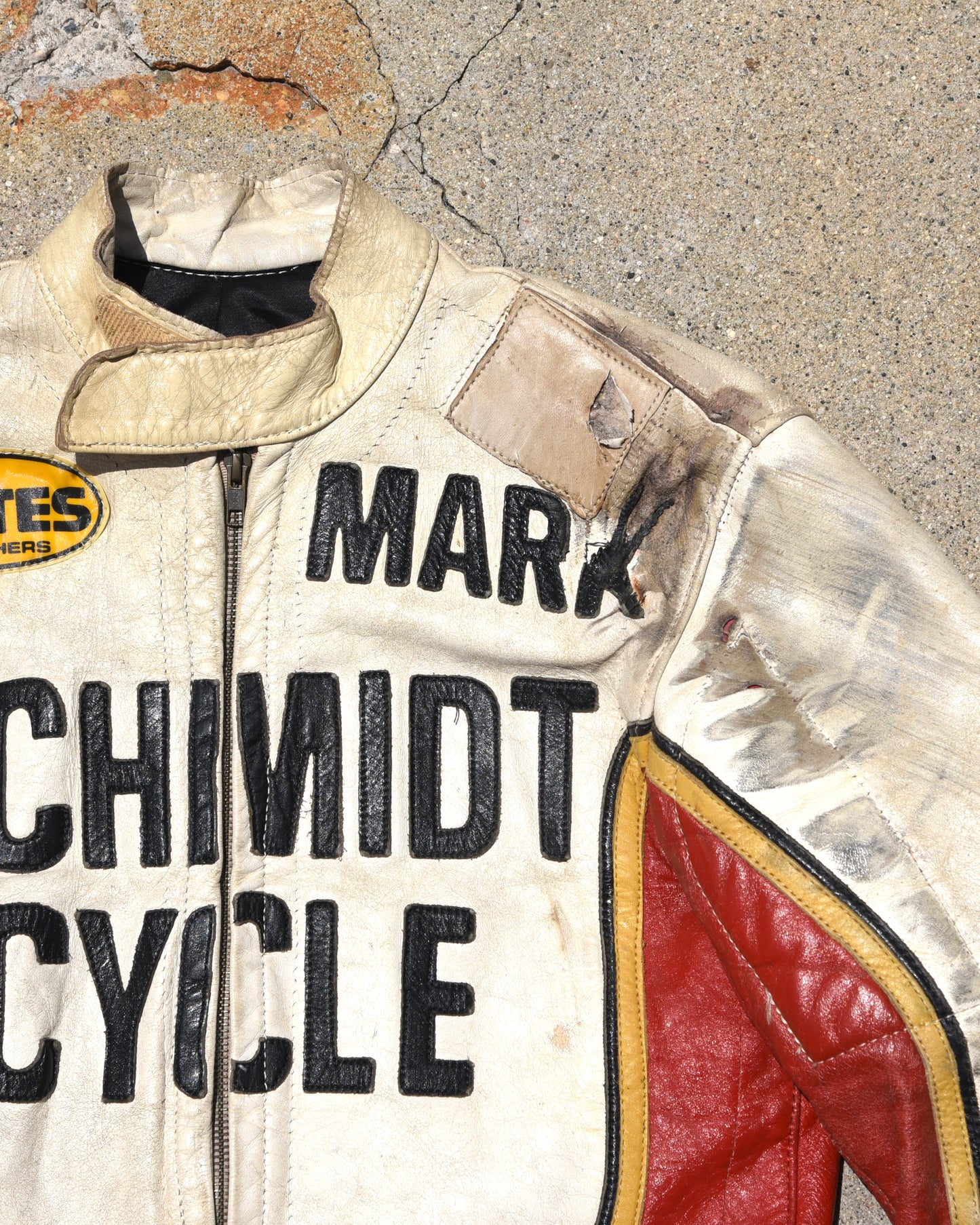 1970s Bates x Schmidt Cycle Suzuki Motorcycle Racing Jacket