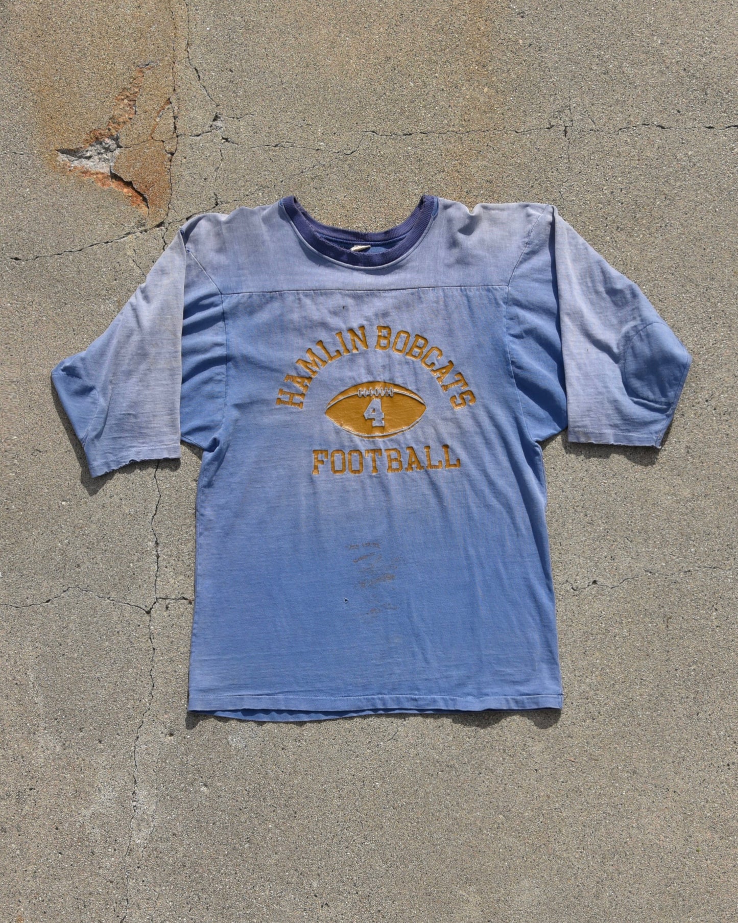 1970s Sun Faded Hamlin Bobcats Football Practice Jersey