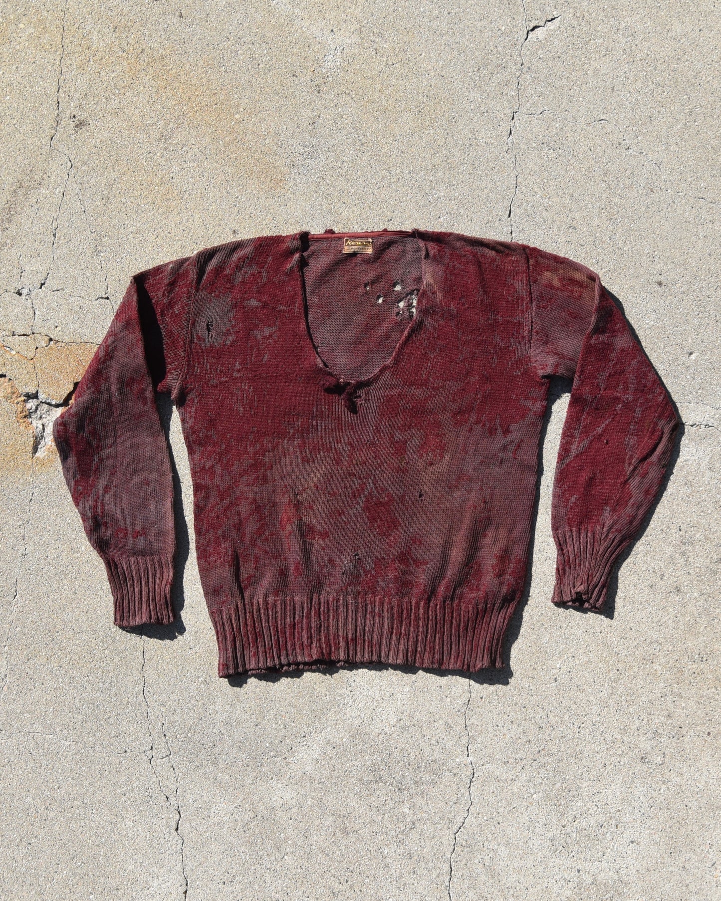 1940s Wool Knit Sweatshirt