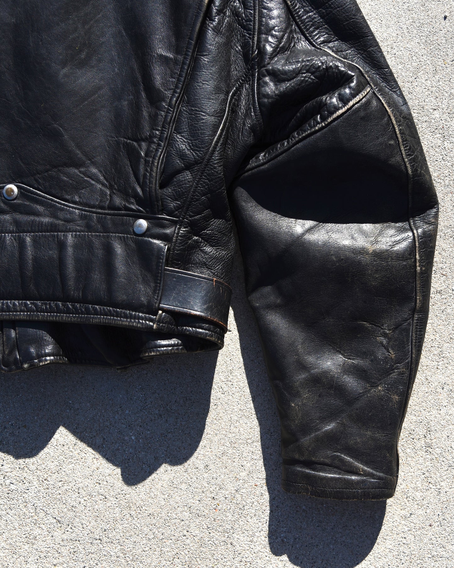 1950s Hercules Horsehide D-Pocket Motorcycle Jacket