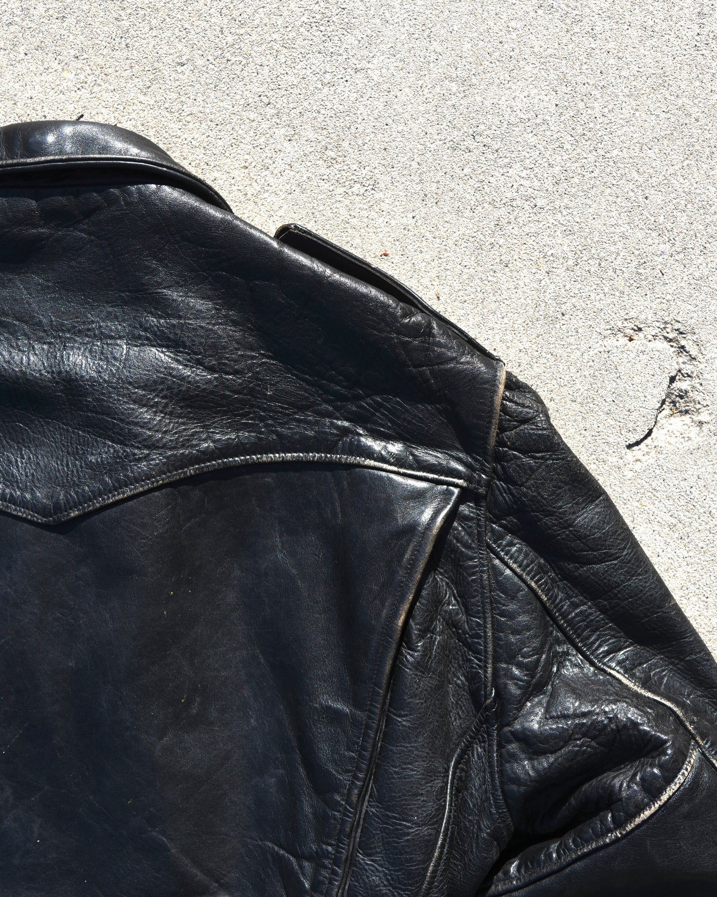 1950s Hercules Horsehide D-Pocket Motorcycle Jacket