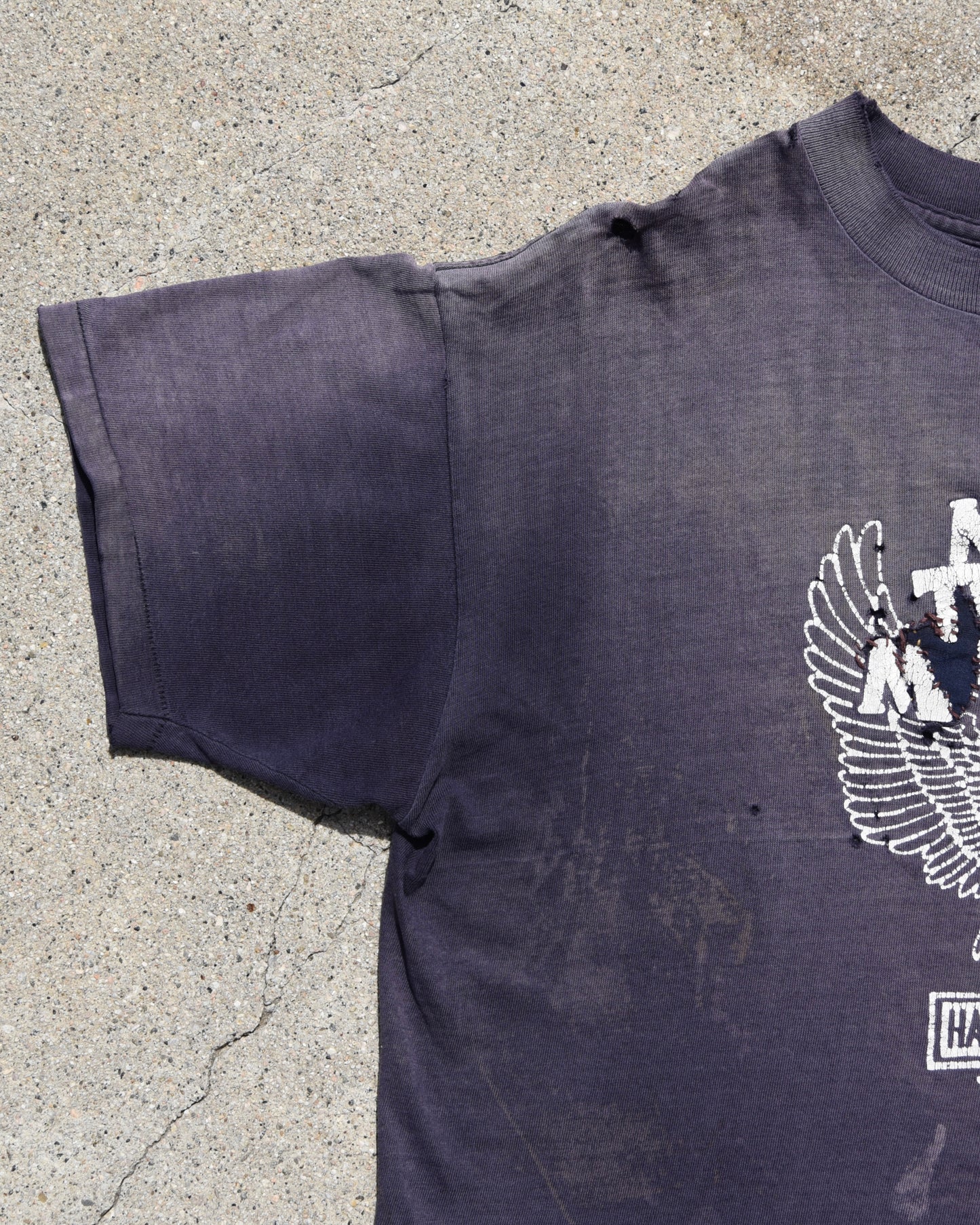 1970s Faded and Repaired Harley Davidson More Than A Machine Tshirt