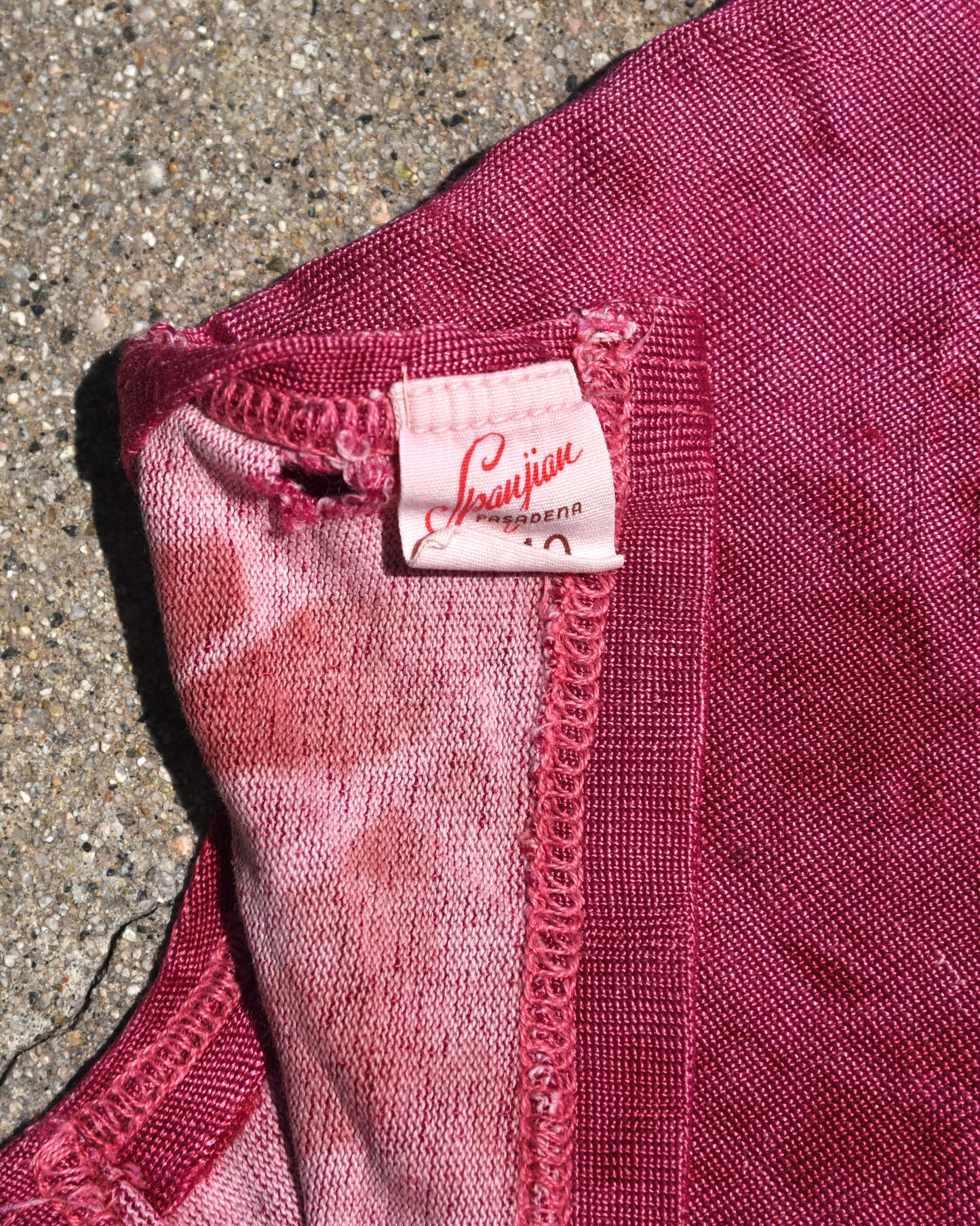 1950s Sun Faded Durene Football Jersey
