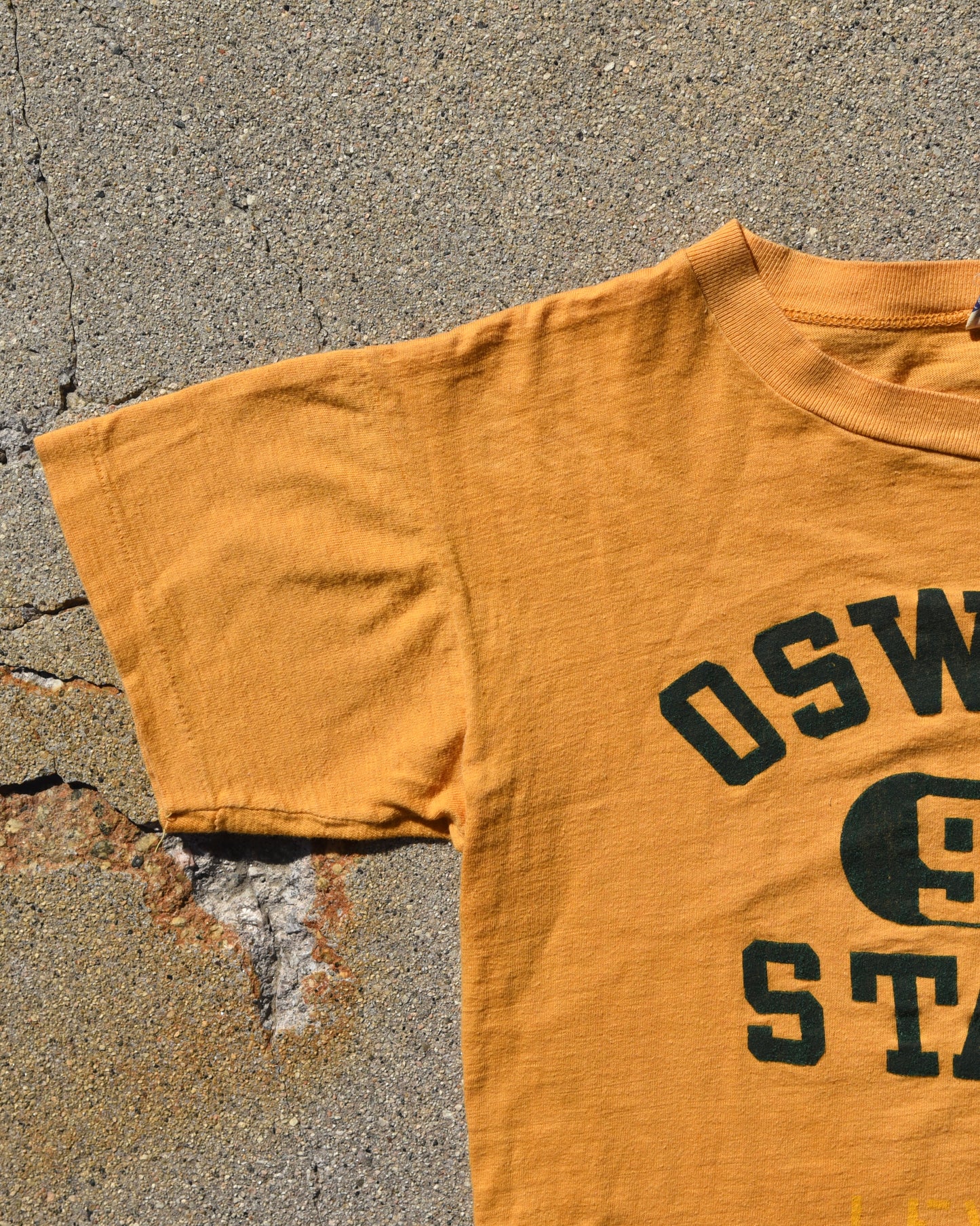 1950s Champion Running Man Oswego State Phys Ed Tshirt