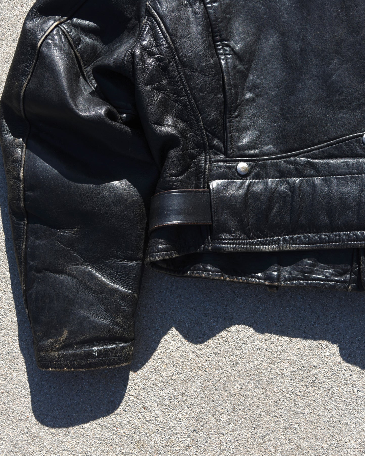 1950s Hercules Horsehide D-Pocket Motorcycle Jacket