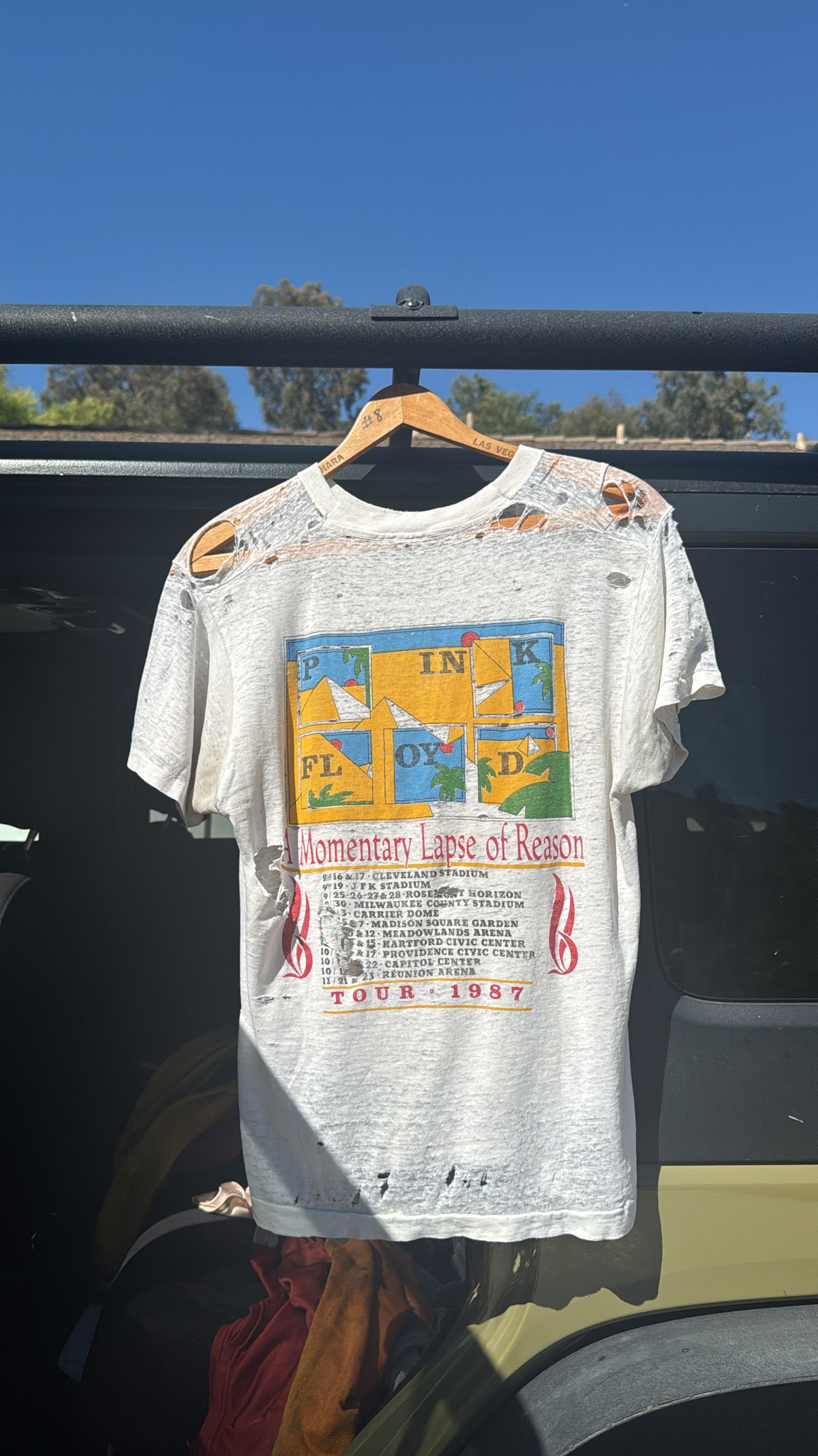 1987 Pink Floyd A Momentary Lapse of Reason Tour Tshirt