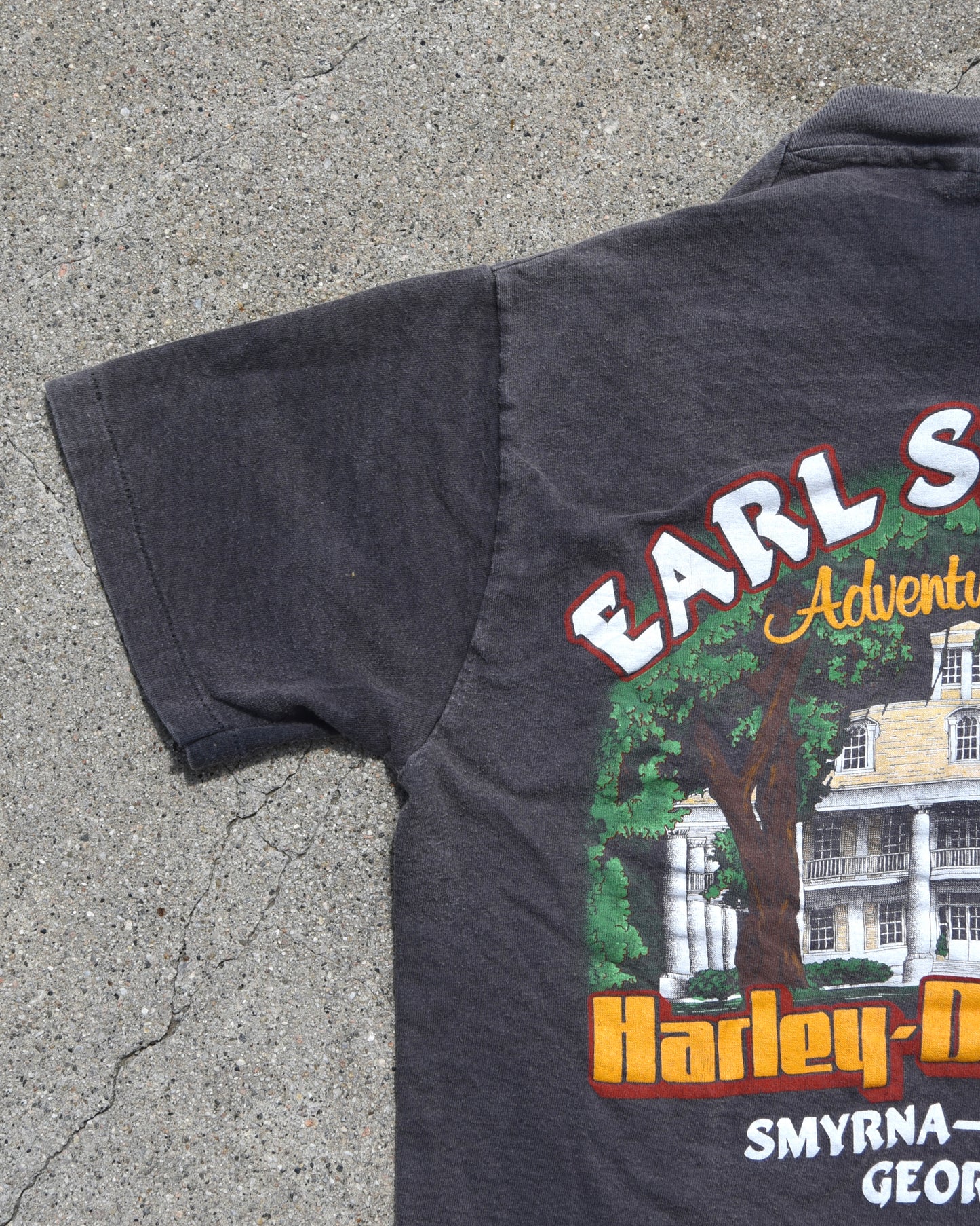 1980s Faded Ghost Pocket Harley Davidson Tshirt