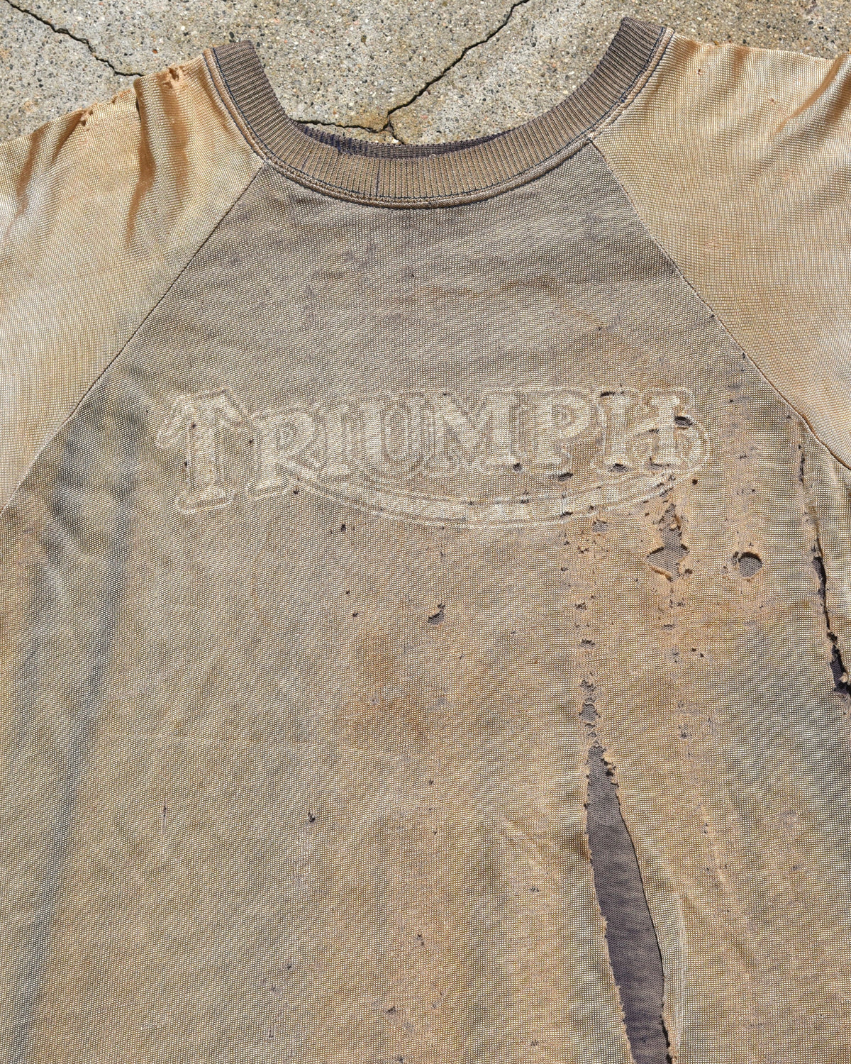 1950s Sun Faded Triumph Motorcycles Durene Jersey