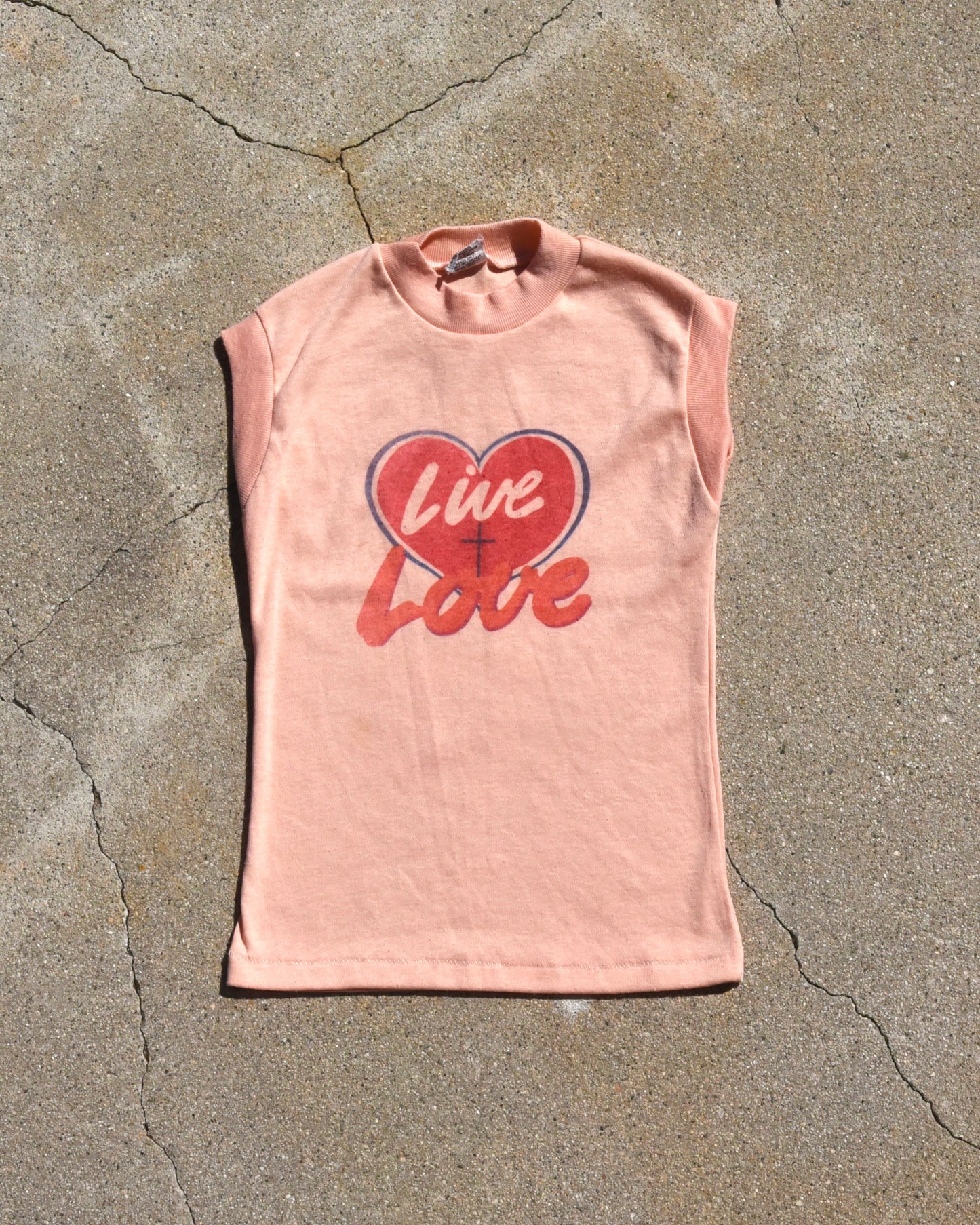 1970s Live + Love Femme Tshirt
