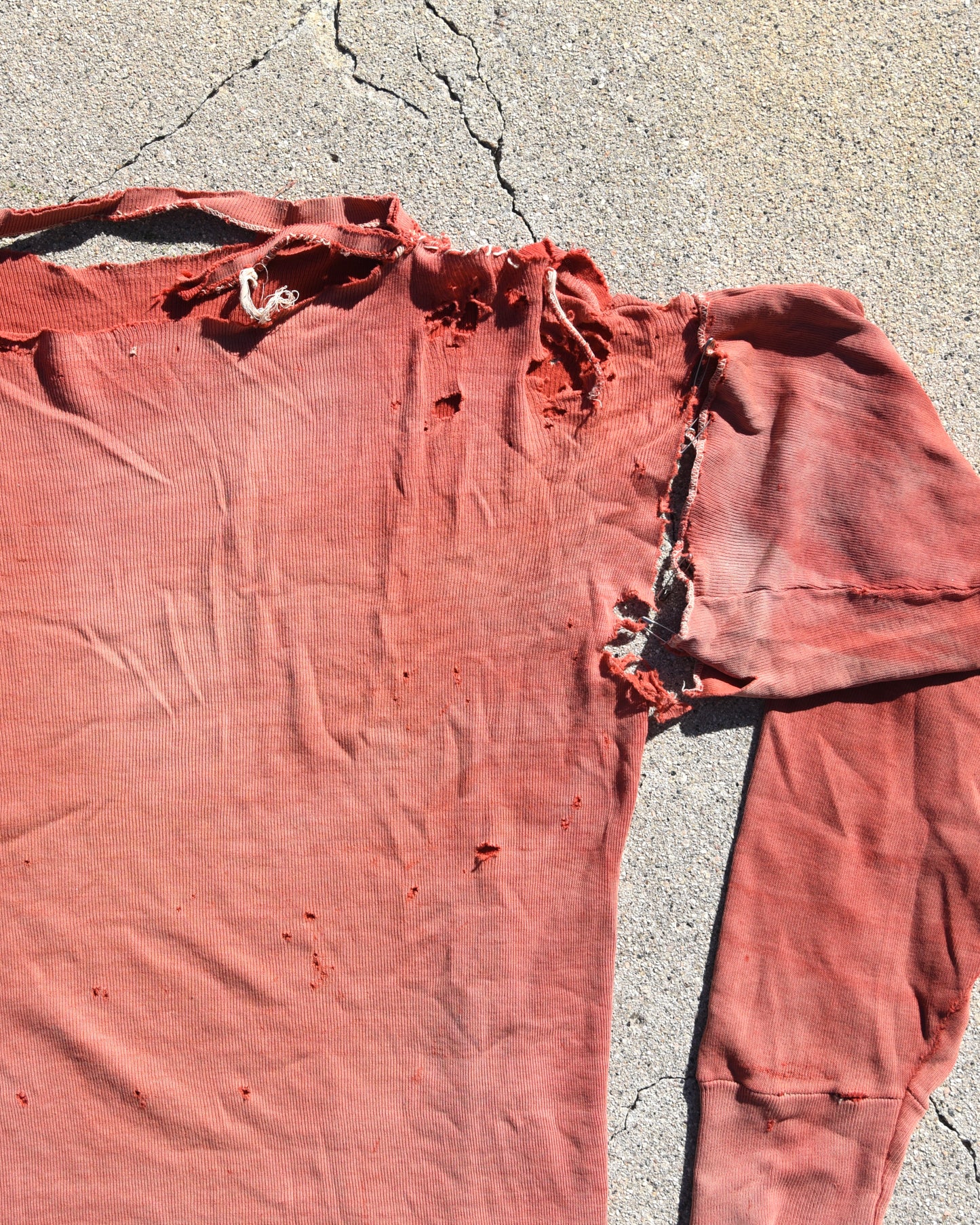1950s Thrashed and Faded Long Sleeve Tshirt