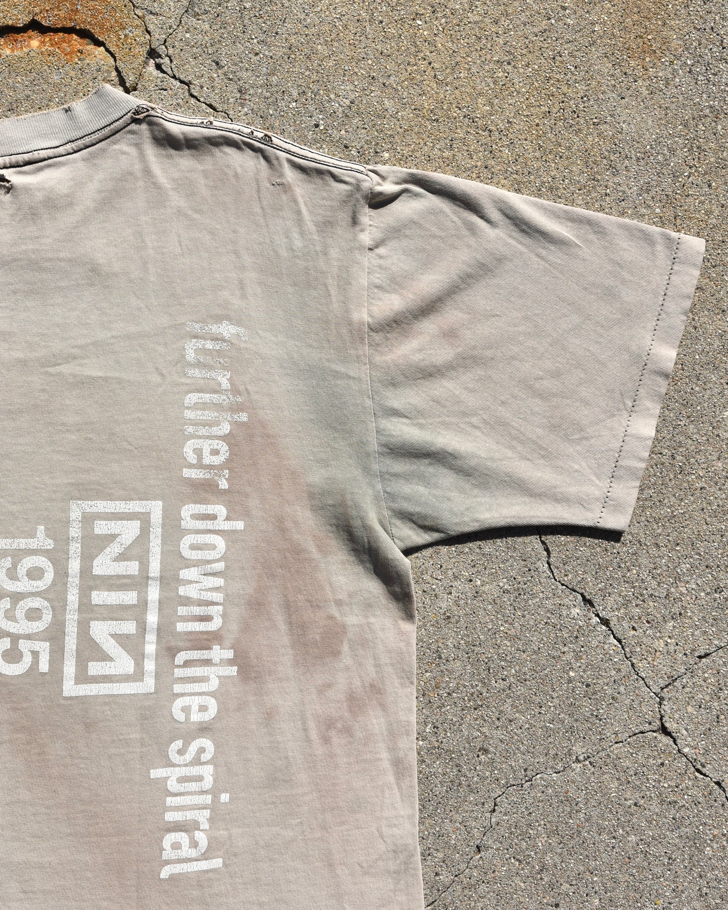 1995 Sun Faded Nine Inch Nails Further Down The Spiral Tshirt