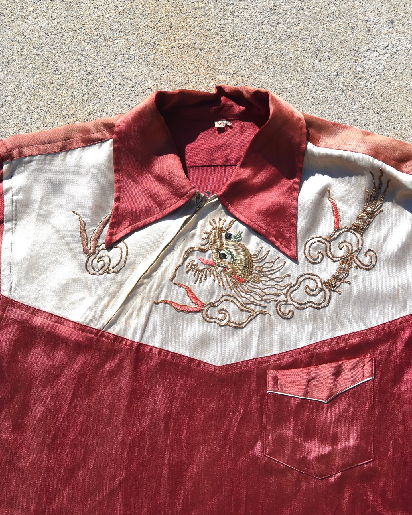 1950s Japanese Sukajan Satin Shirt