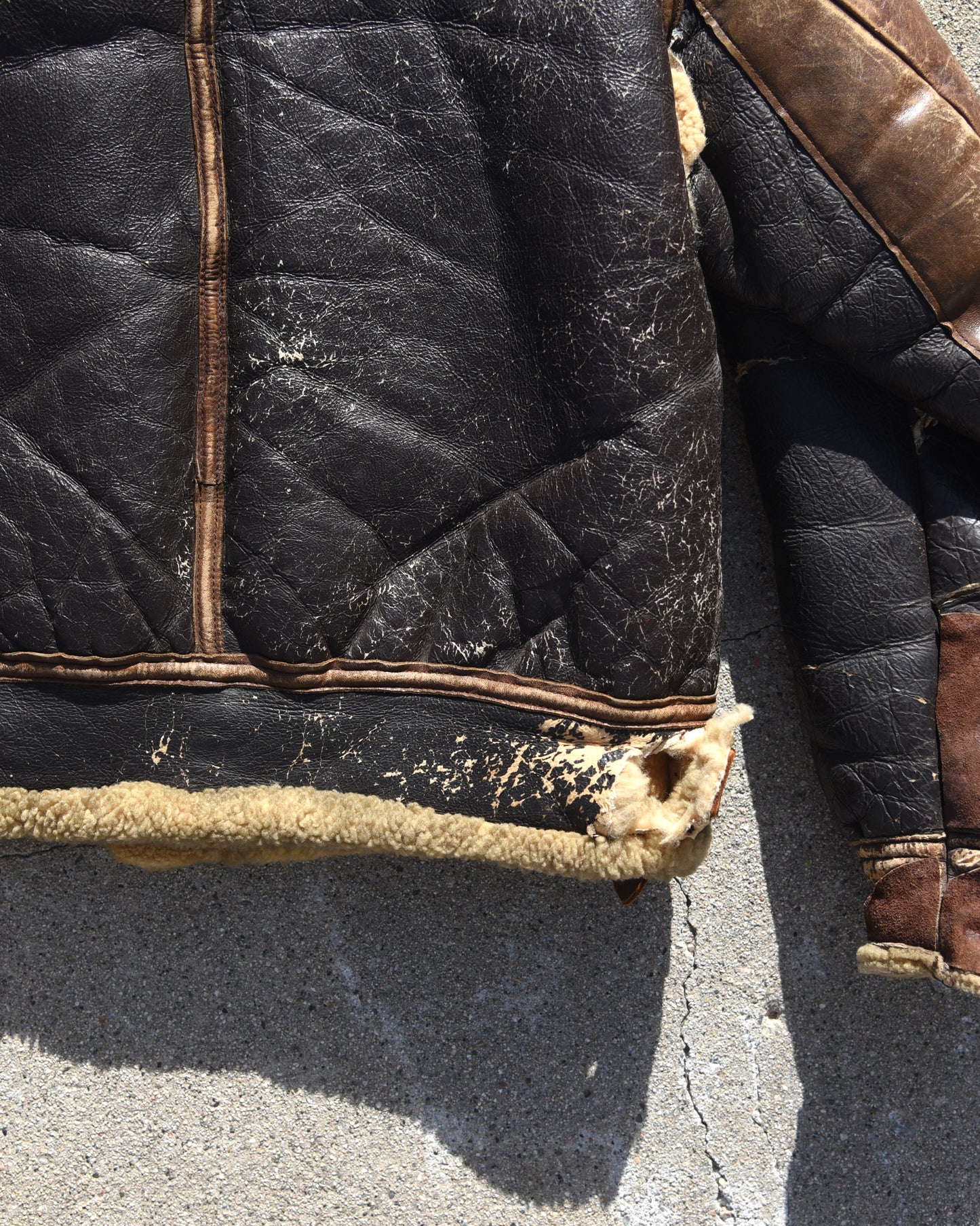 1940s U.S. Army B3 Shearling Leather Jacket