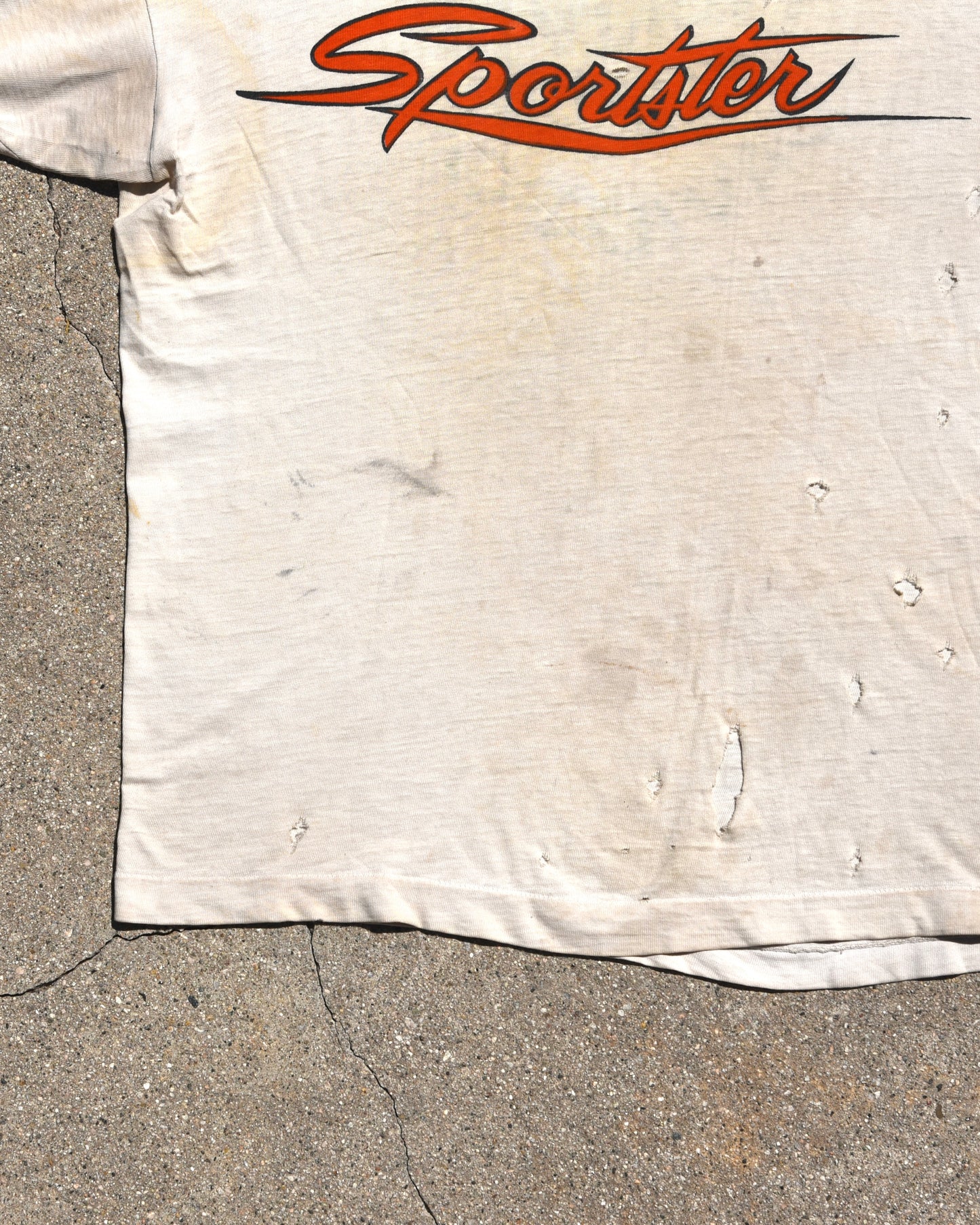 1970s Harley Davidson Sportster Ringer Tshirt