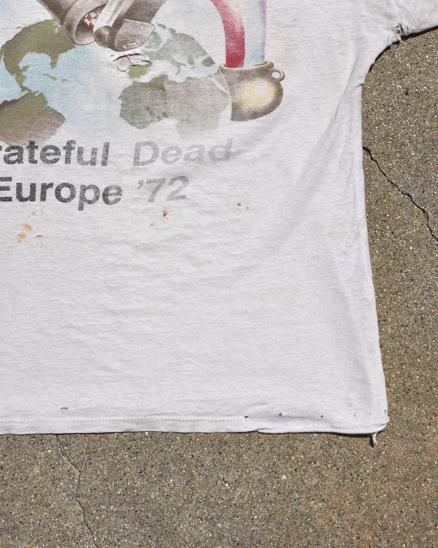 1990 Grateful Dead Ice Cream Kid Europe Tour Tshirt