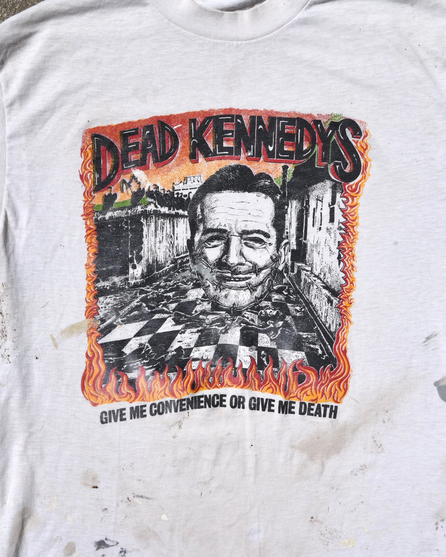 1987 Dead Kennedys Give Me Convenience or Give Me Death Thrashed Tshirt