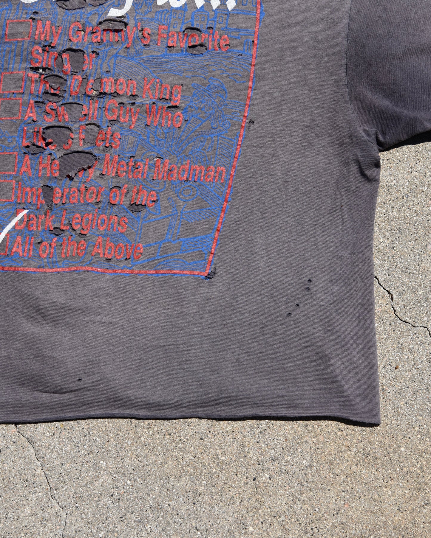 1980s Thrashed and Sun Faded Ozzy Osbourne Is… Tshirt