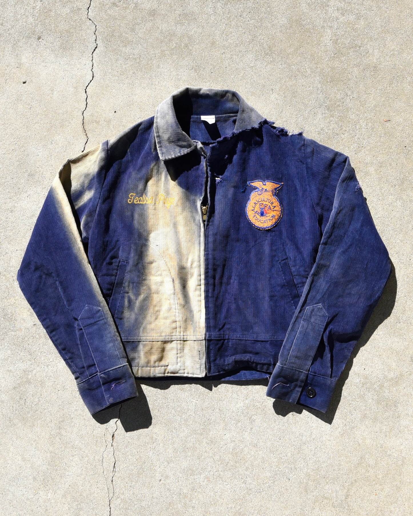 1970s Thrashed and Sun Faded FFA Jacket
