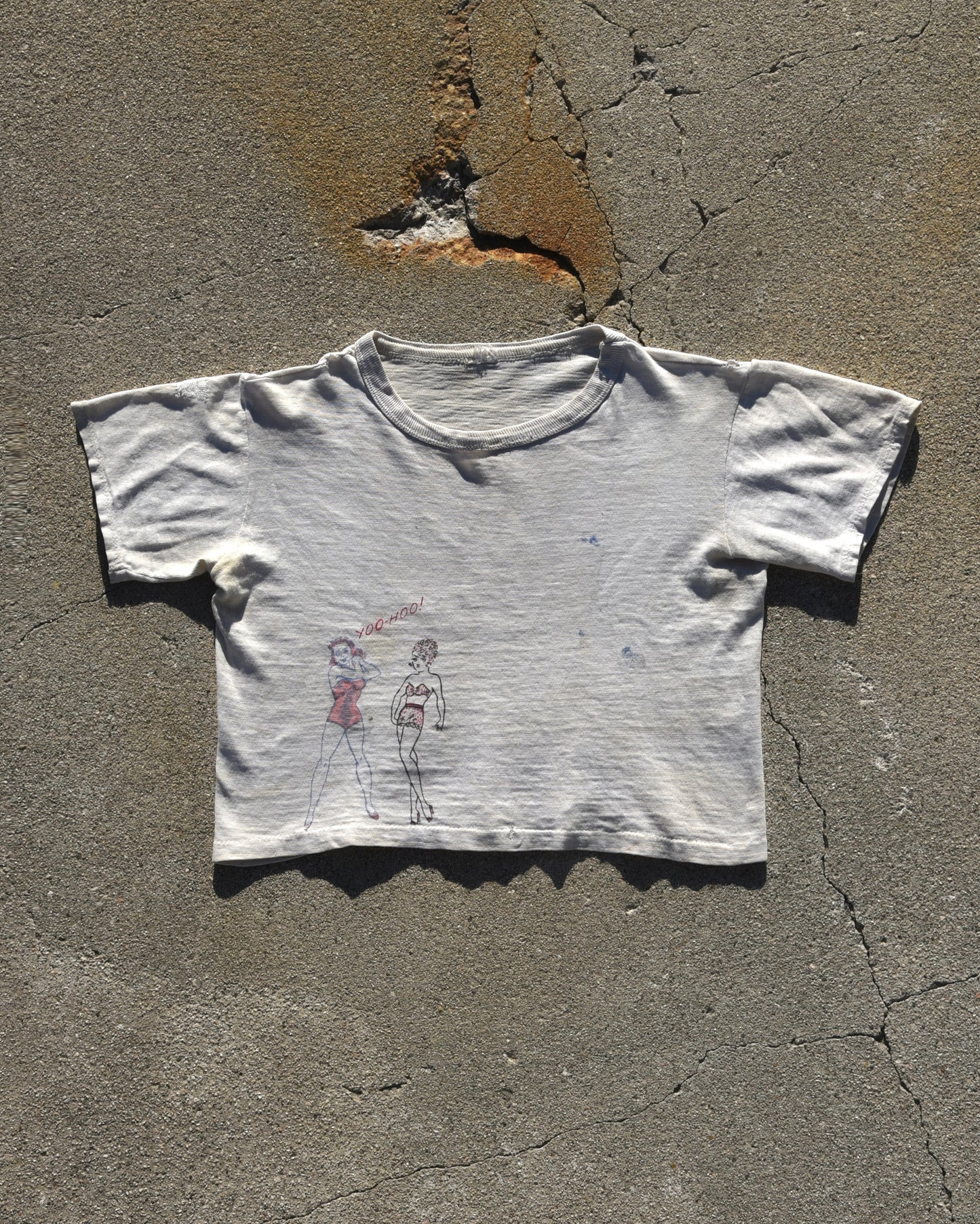 1950s Hand Stenciled Baby Tshirt
