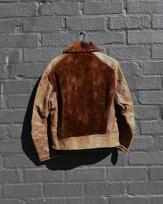 1940s Laskin Lamb Grizzly Fur Horsehide Jacket