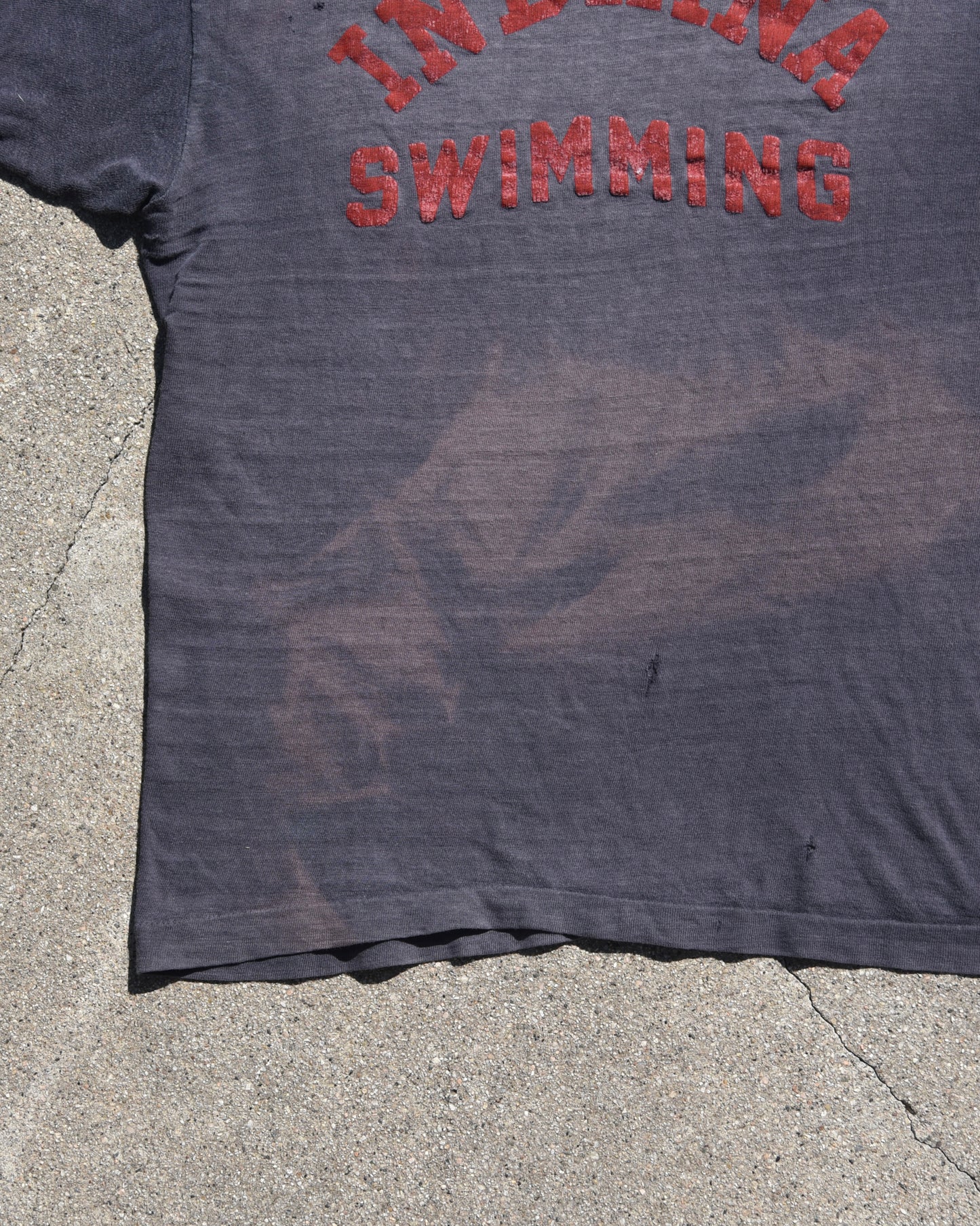 1950s Sun Faded Indiana Swimming Tshirt