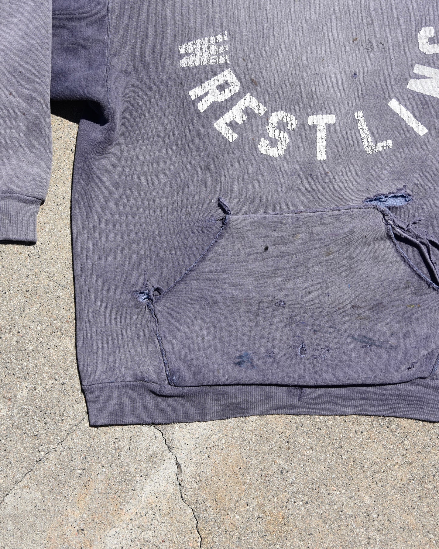 1960s Sun Faded E’burg Wrestling Hoodie