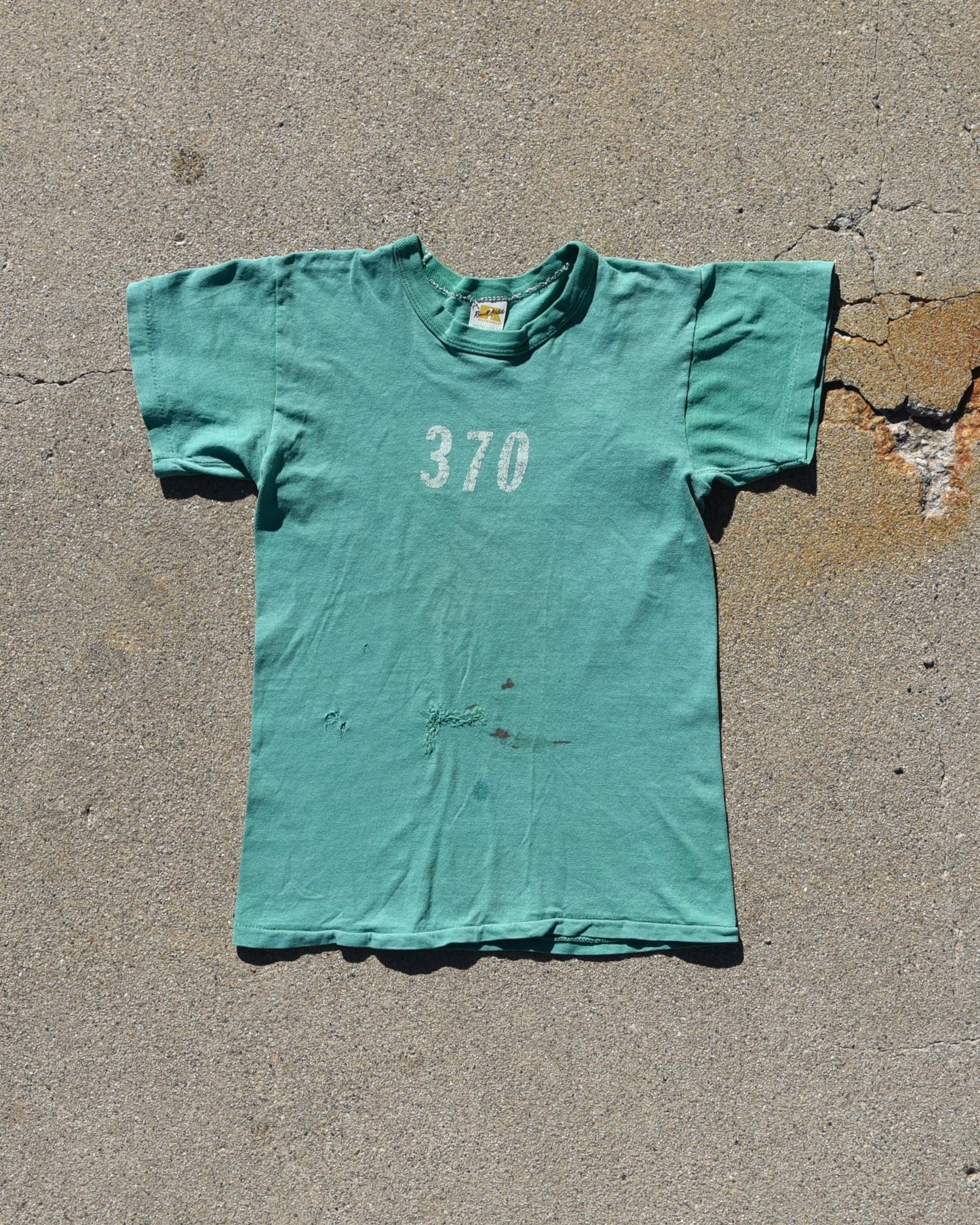 1970s Russell Athletic Tshirt - Faded Repaired