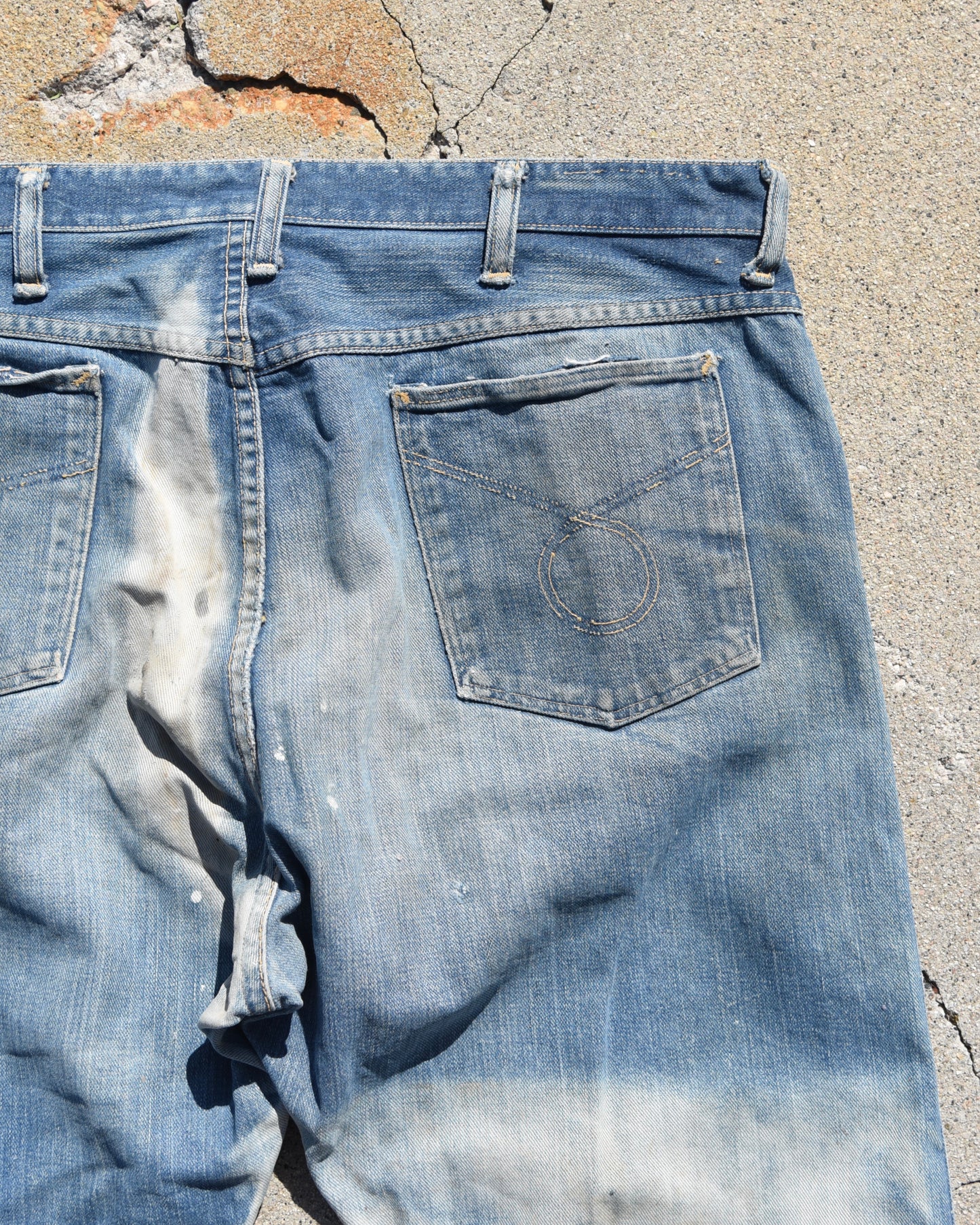1950s Sun Faded Farmers Carpenter Denim Jeans