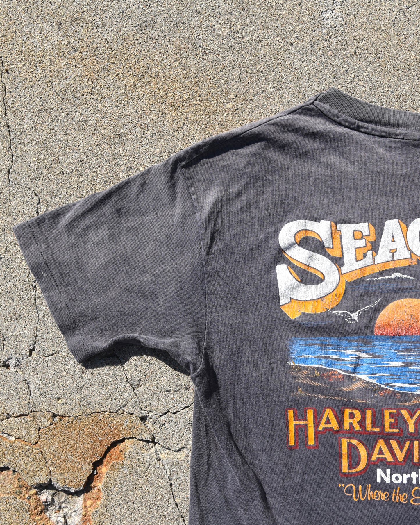 1980s Harley Seacoast Sun Faded Tshirt