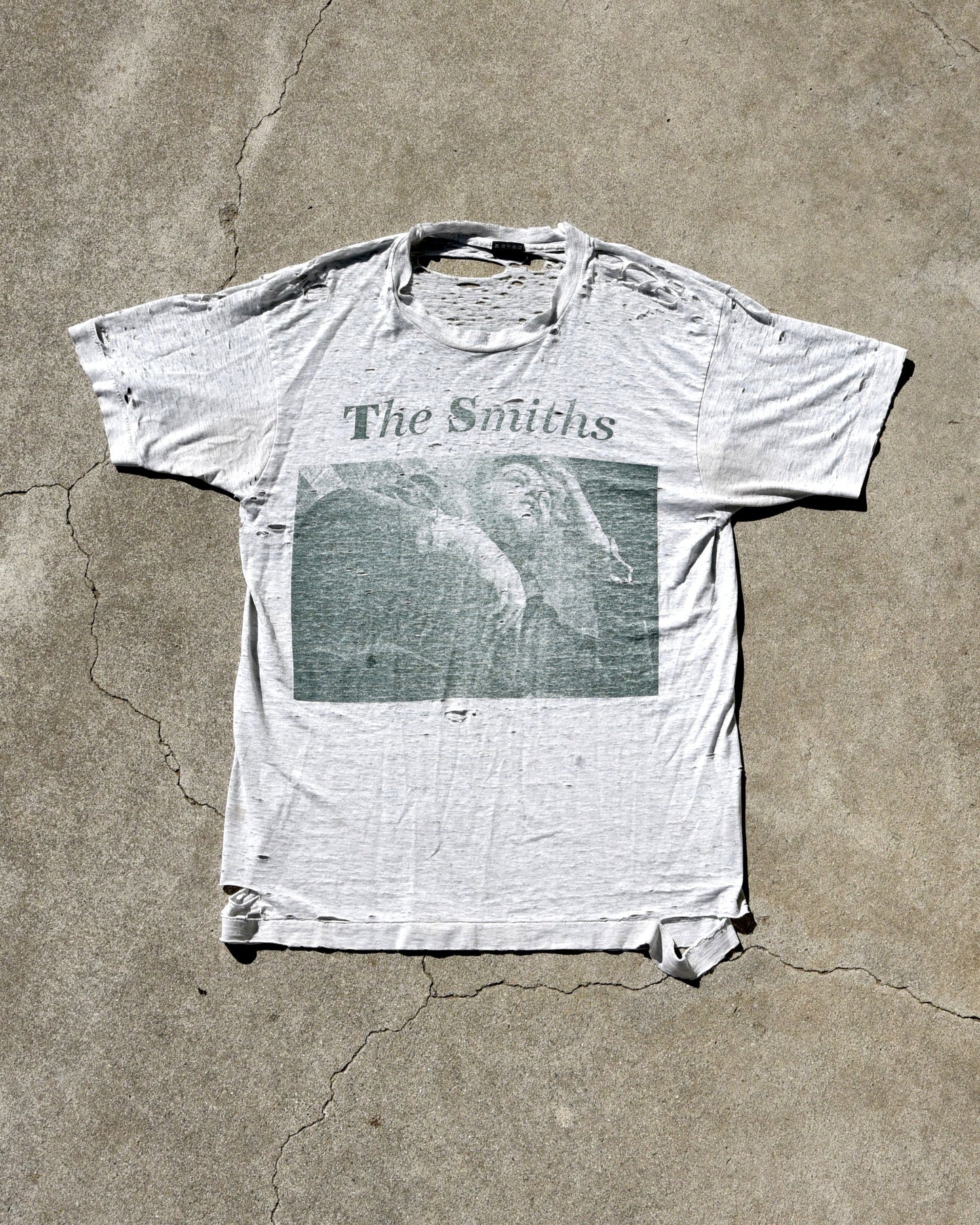 The Smiths 1980s Thrashed Single Stitch - The Queen Is Dead Tshirt