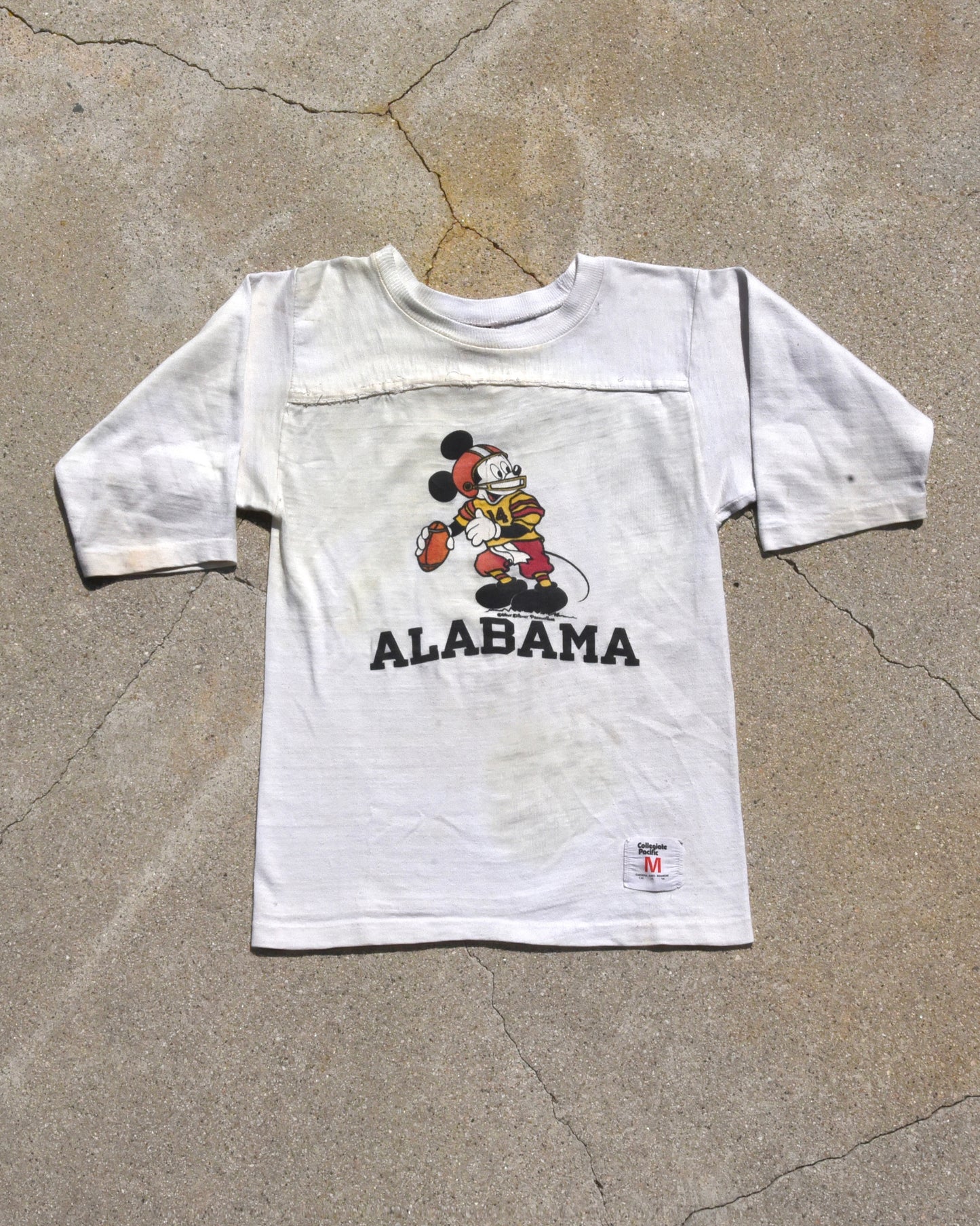 1960s Alabama Mickey Mouse Football Jersey