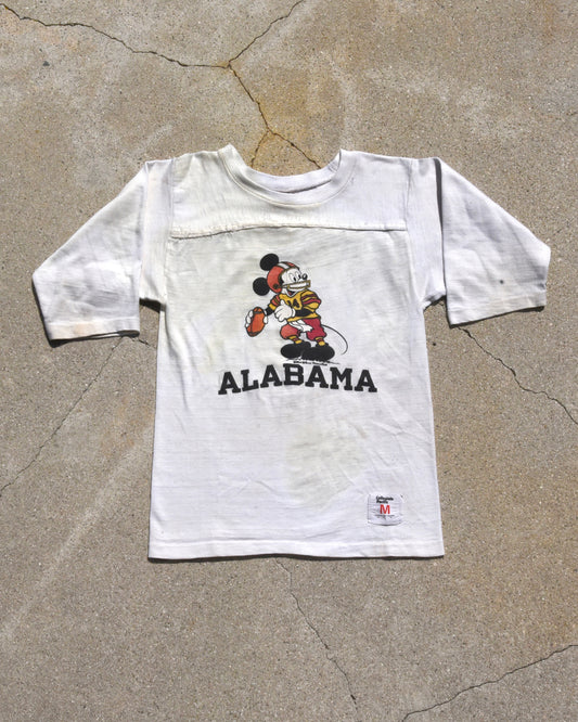 1960s Alabama Mickey Mouse Football Jersey