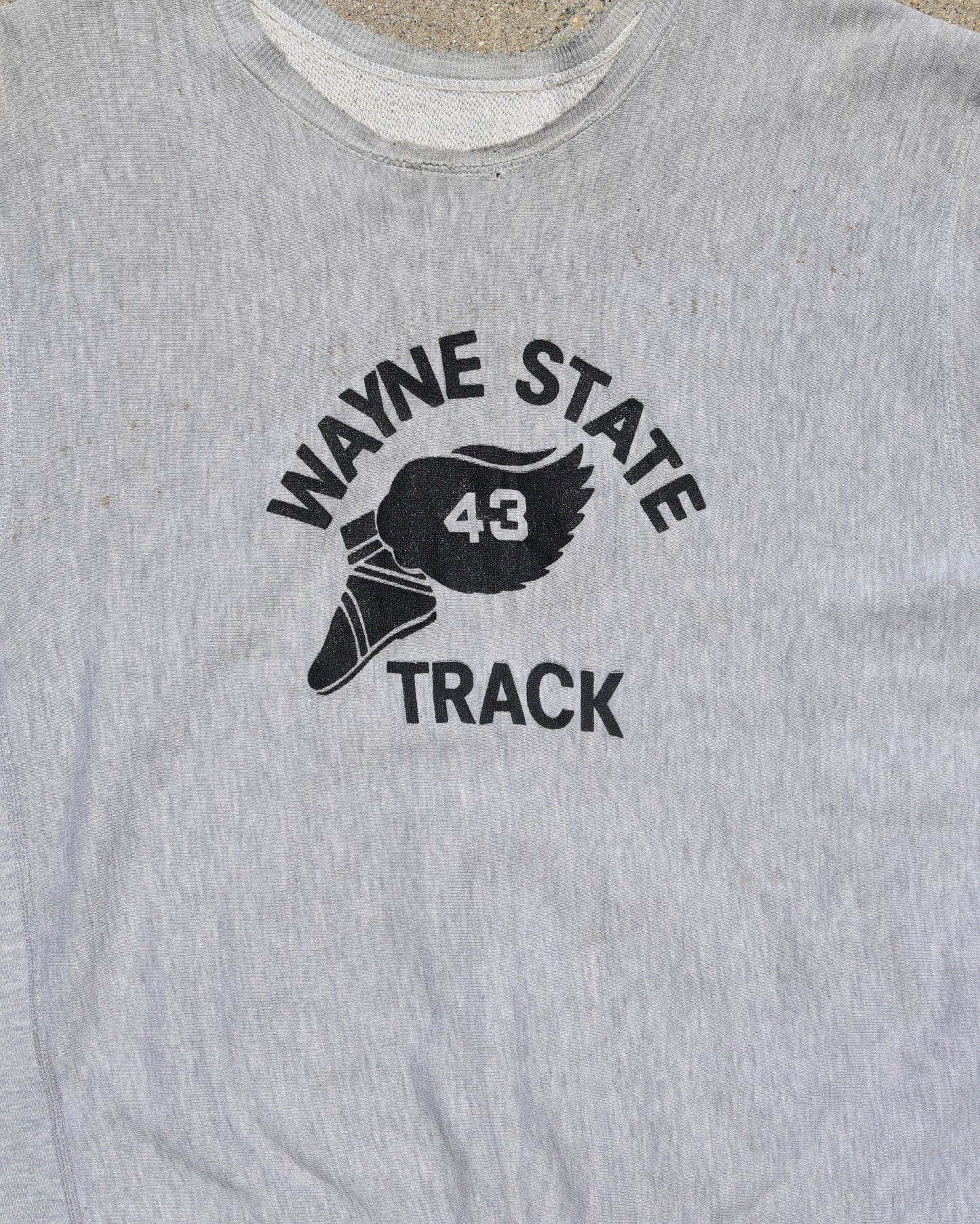 1990s Champion Reverse Weave Wayne State Track Sweatshirt