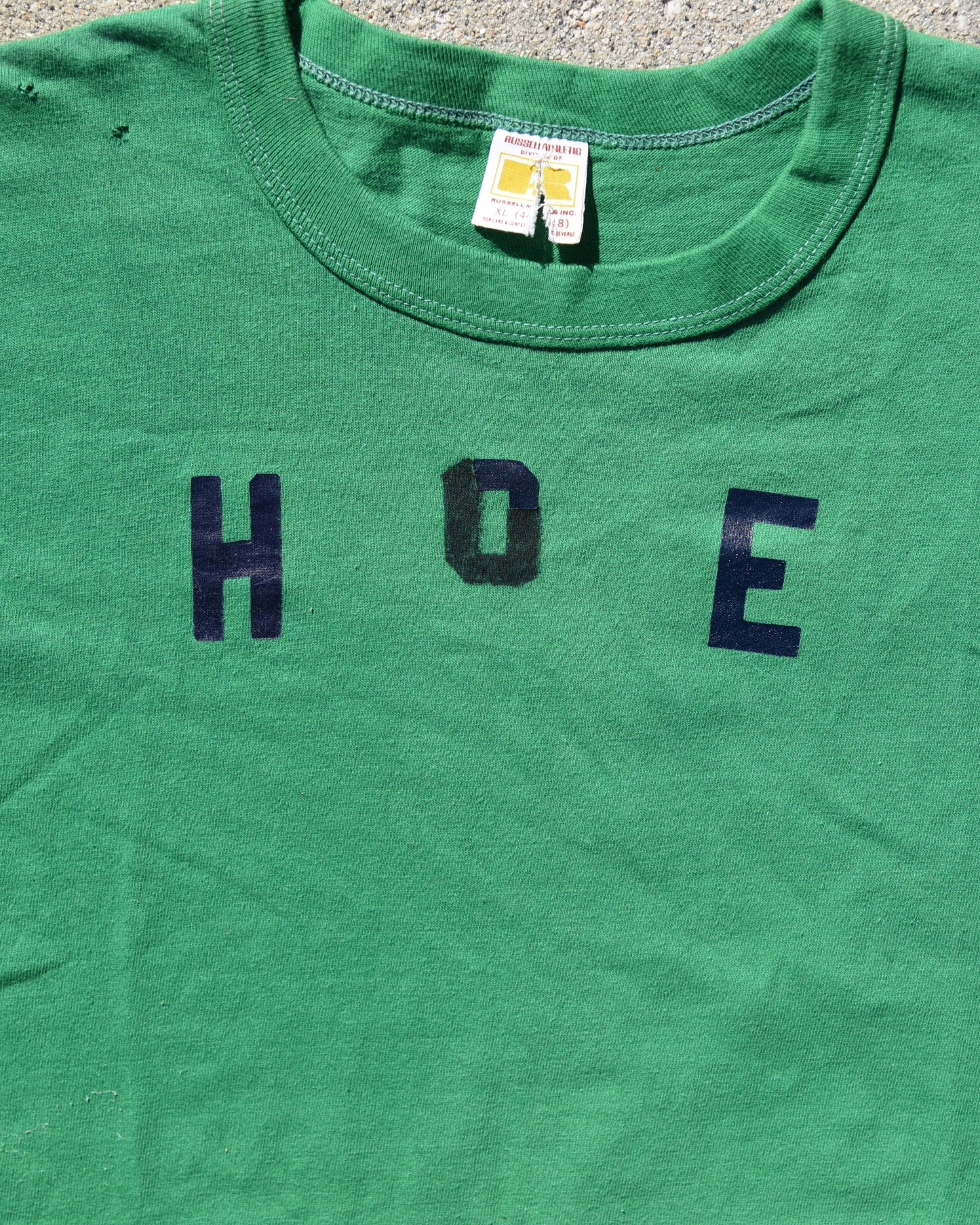 1970s Russell Athletic “HOE” Spell Out Tshirt