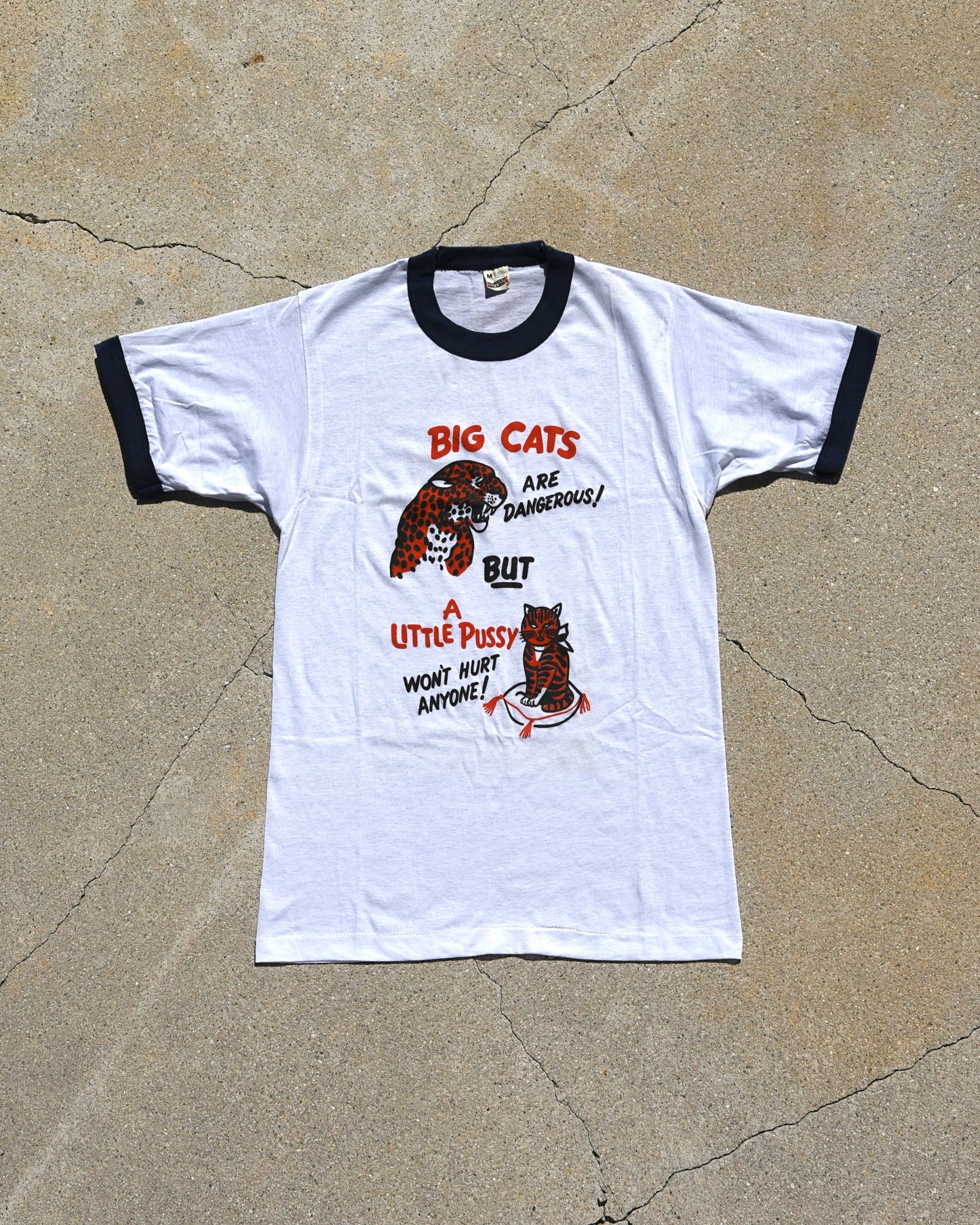 1980s Big Cats Are Dangerous Tshirt