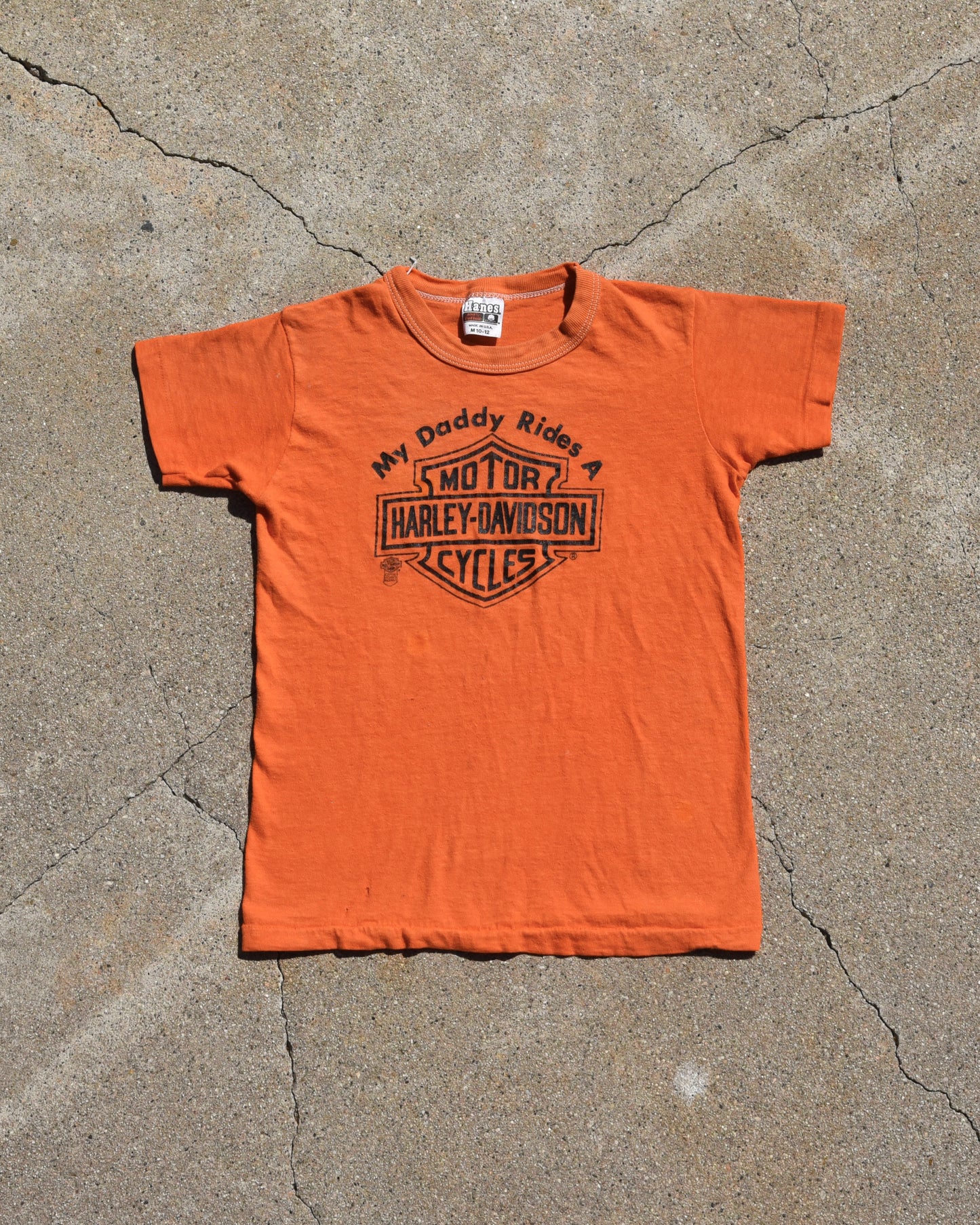 1980s My Daddy Rides A Harley Femme Tshirt