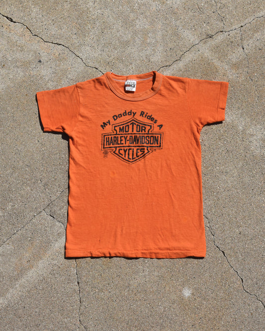 1980s My Daddy Rides A Harley Femme Tshirt
