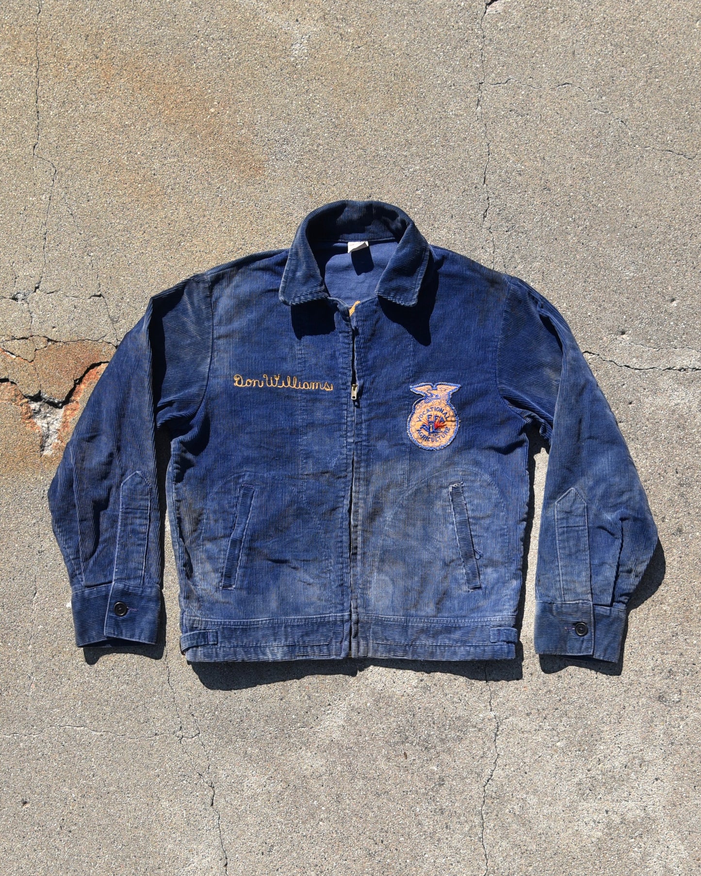 1960s Sun Faded FFA Jacket Talon Zip