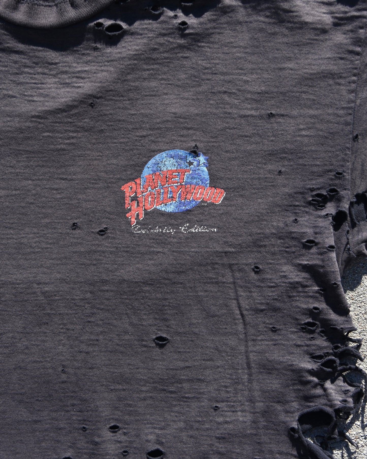 1980s Thrashed and Faded Planet Hollywood Tshirt