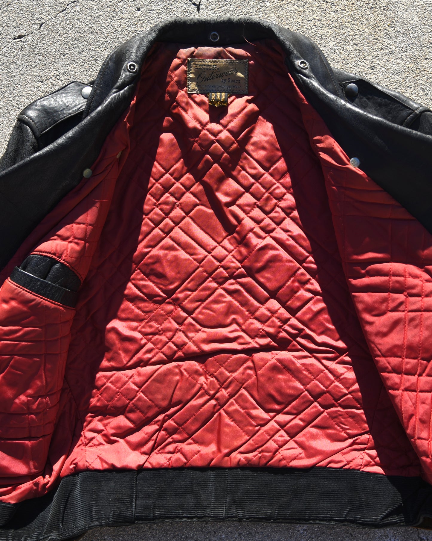 1950s Hercules Horsehide Motorcycle Jacket D-Pocket