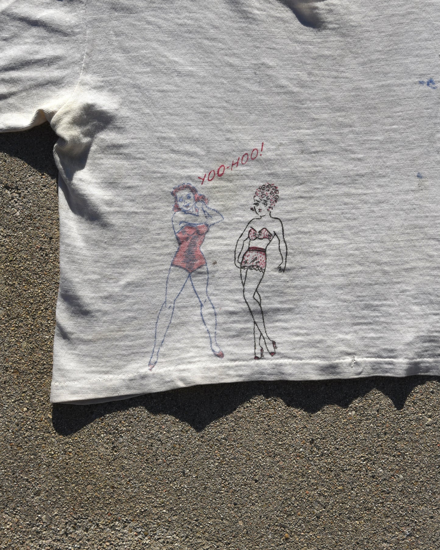 1950s Hand Stenciled Baby Tshirt