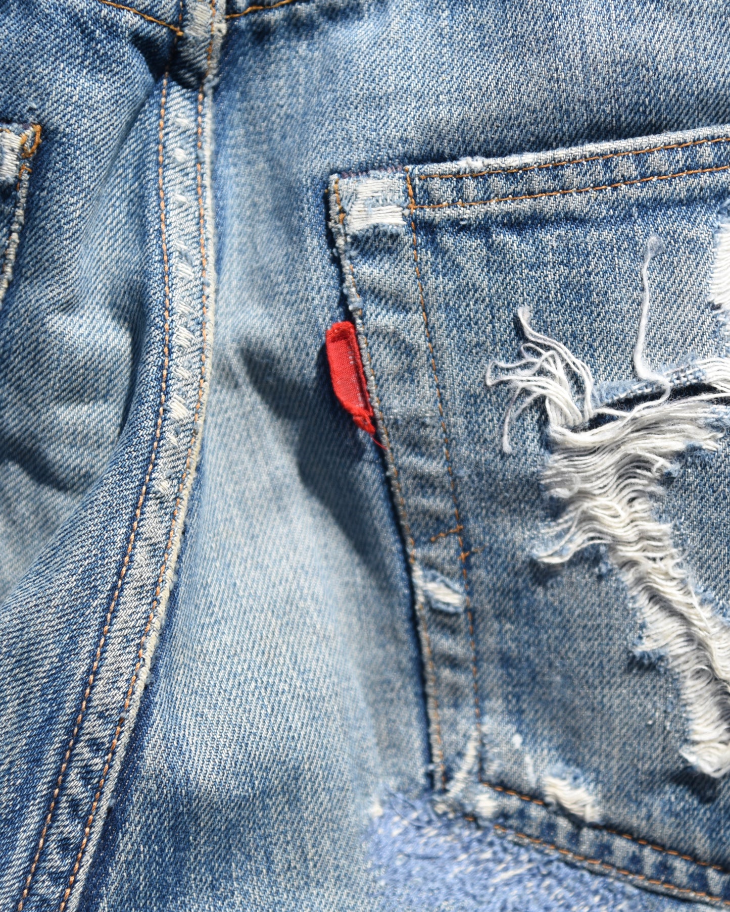 1960s Thrashed Levi’s 501xx Denim Jeans