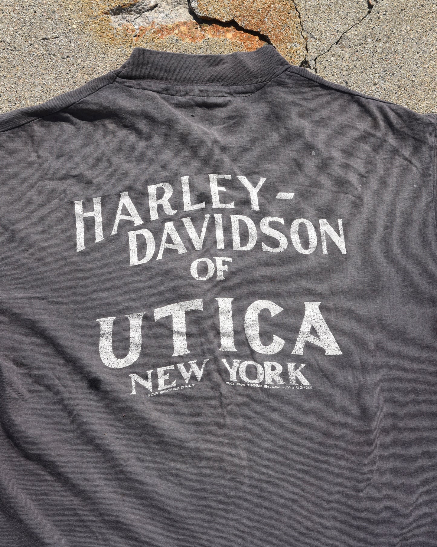 1980s Thrashed and Faded Harley Davidson Real Steel Tshirt